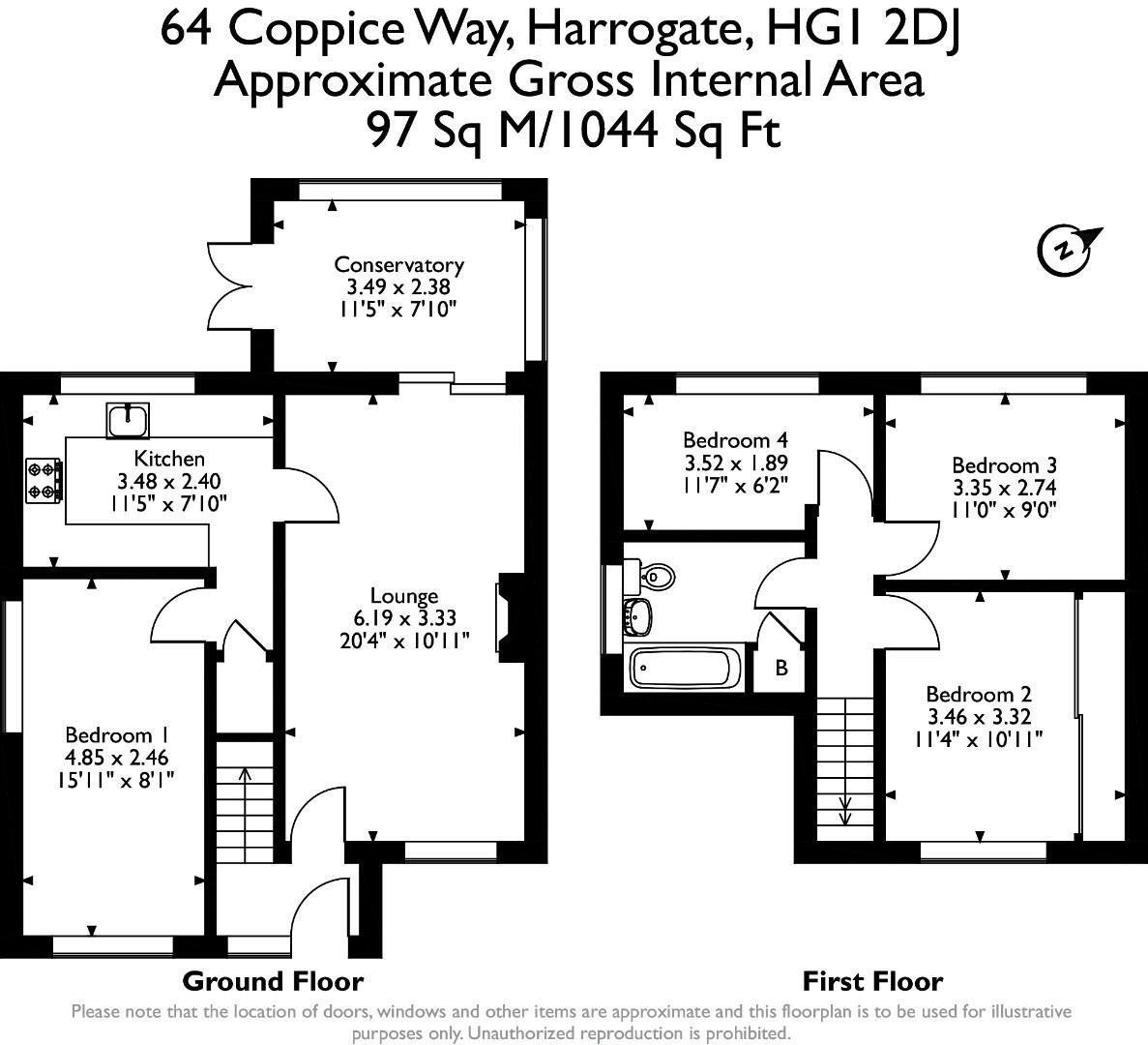 Coppice Way, Harrogate floorplan