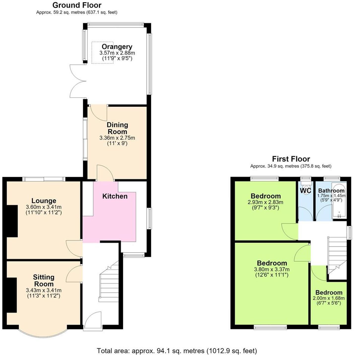 Lynwood Grove, Atherton, M46 floorplan