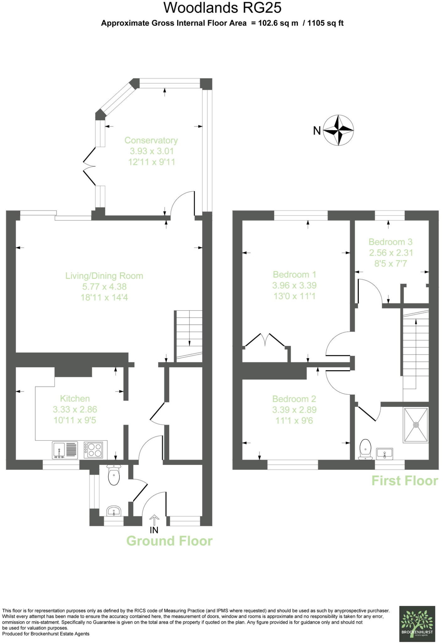 Woodlands, Overton, RG25 3HN floorplan