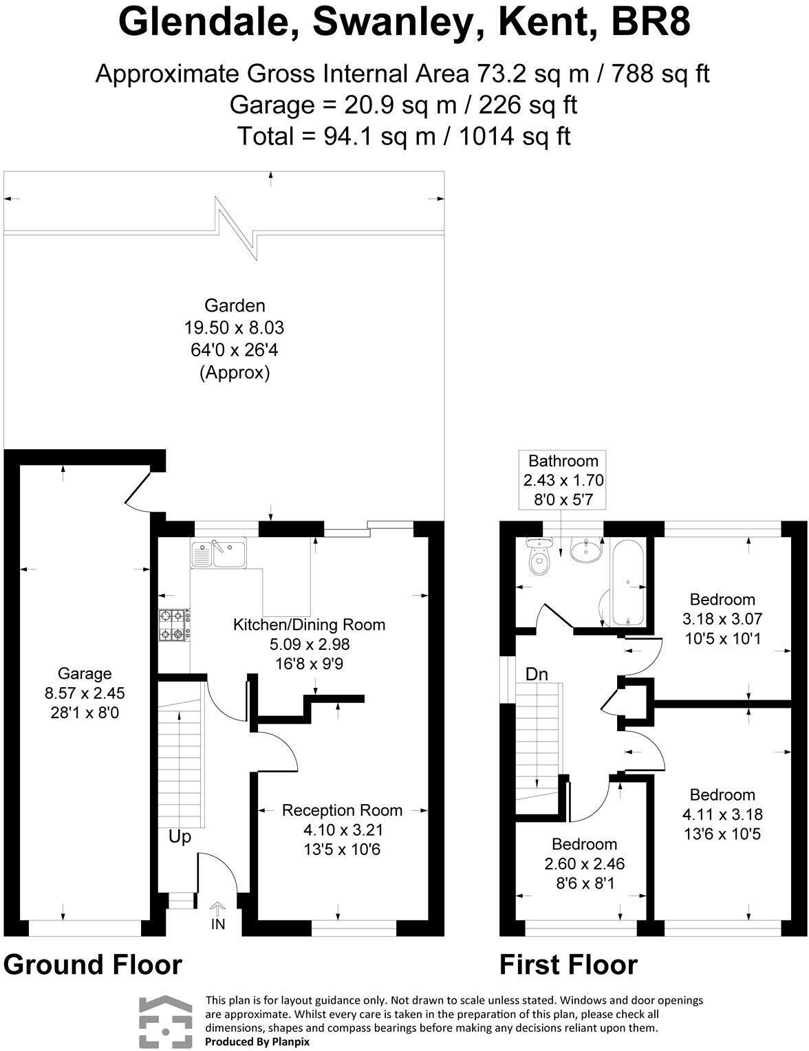 Glendale, Swanley, Kent, BR8 floorplan