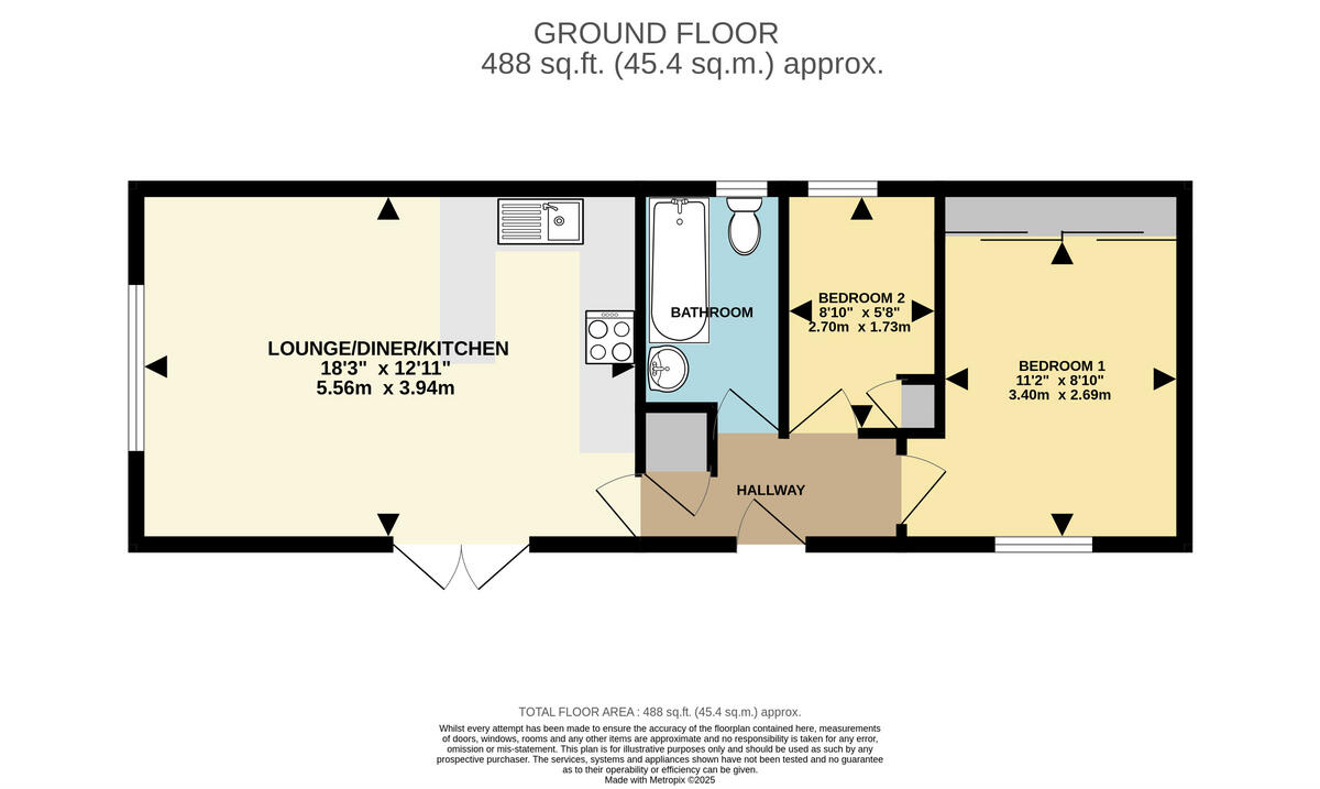 New Road, Bournemouth, BH10 7 floorplan