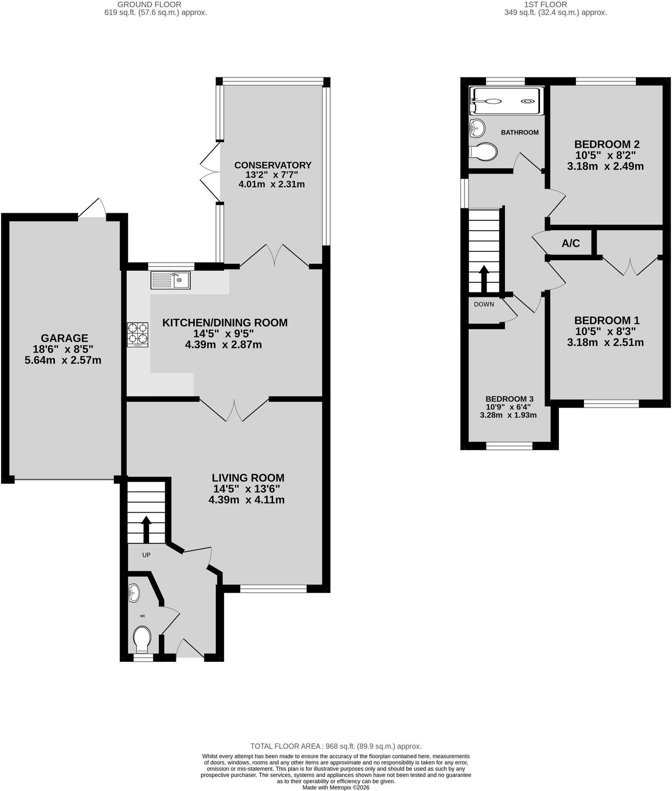 Wellington Avenue, Banbury floorplan