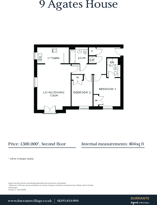 Agates House, Durrants Village, Faygate, West Sussex  RH12 floorplan