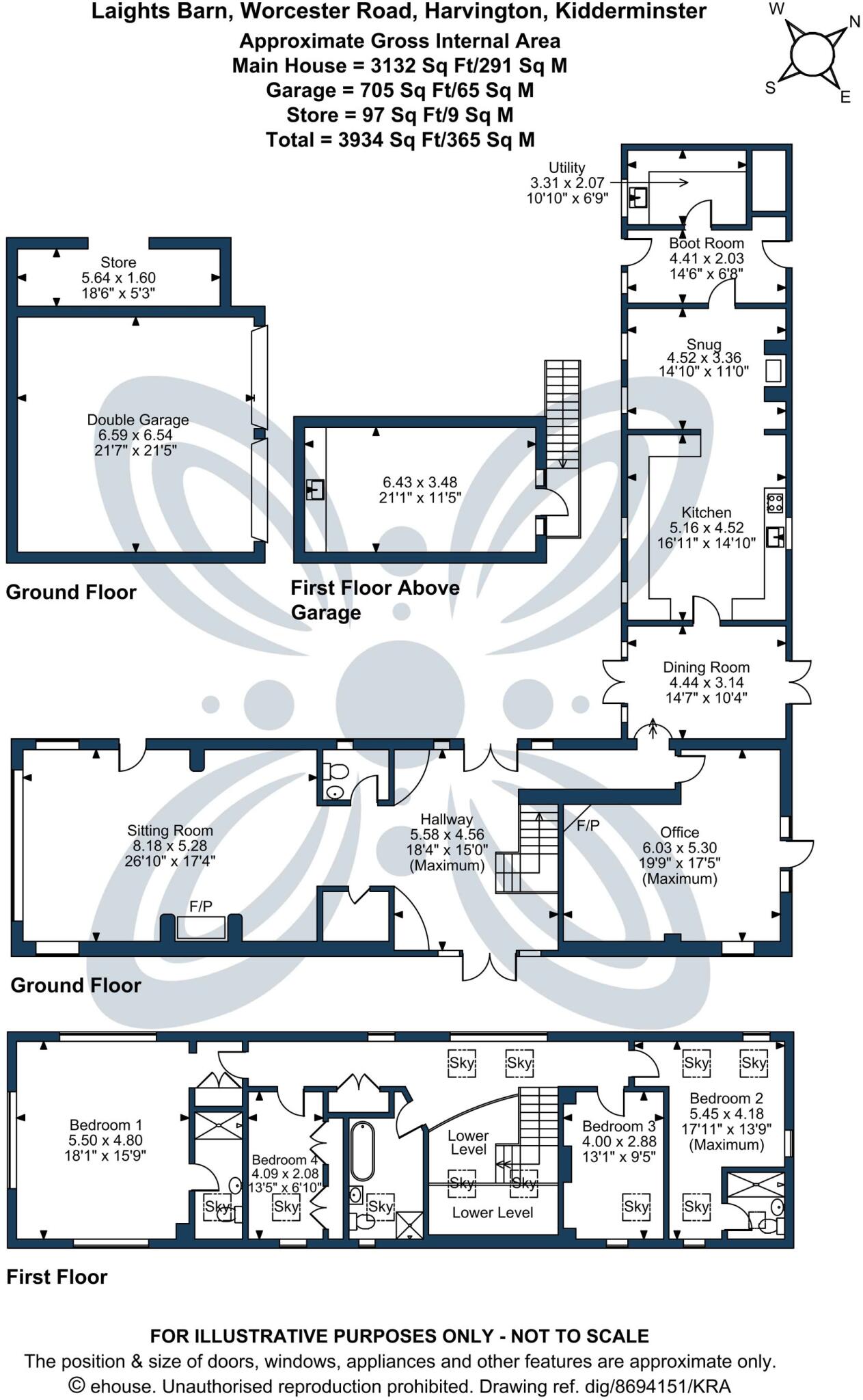 1 Laights Barn, Worcester Road, DY10 floorplan