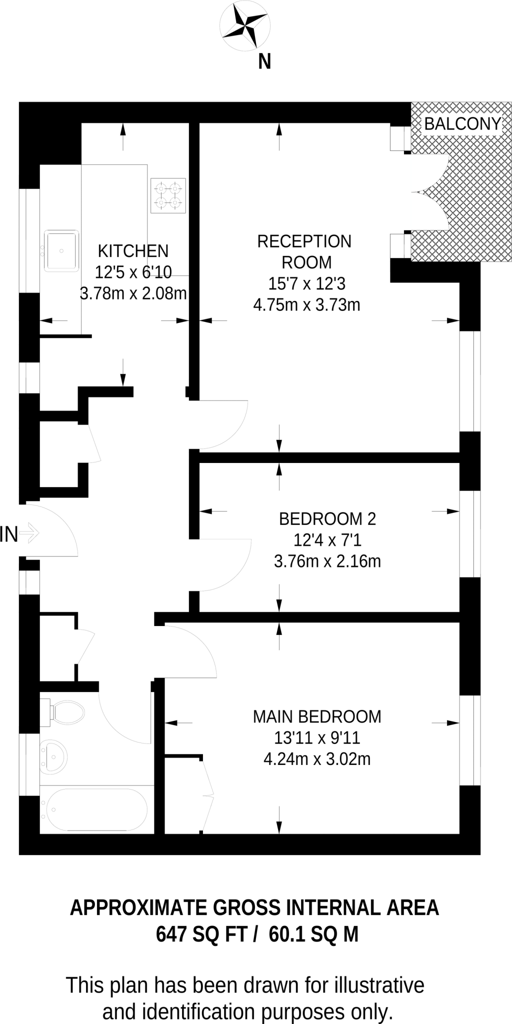 Albert Drive, Southfields, London, SW19 floorplan