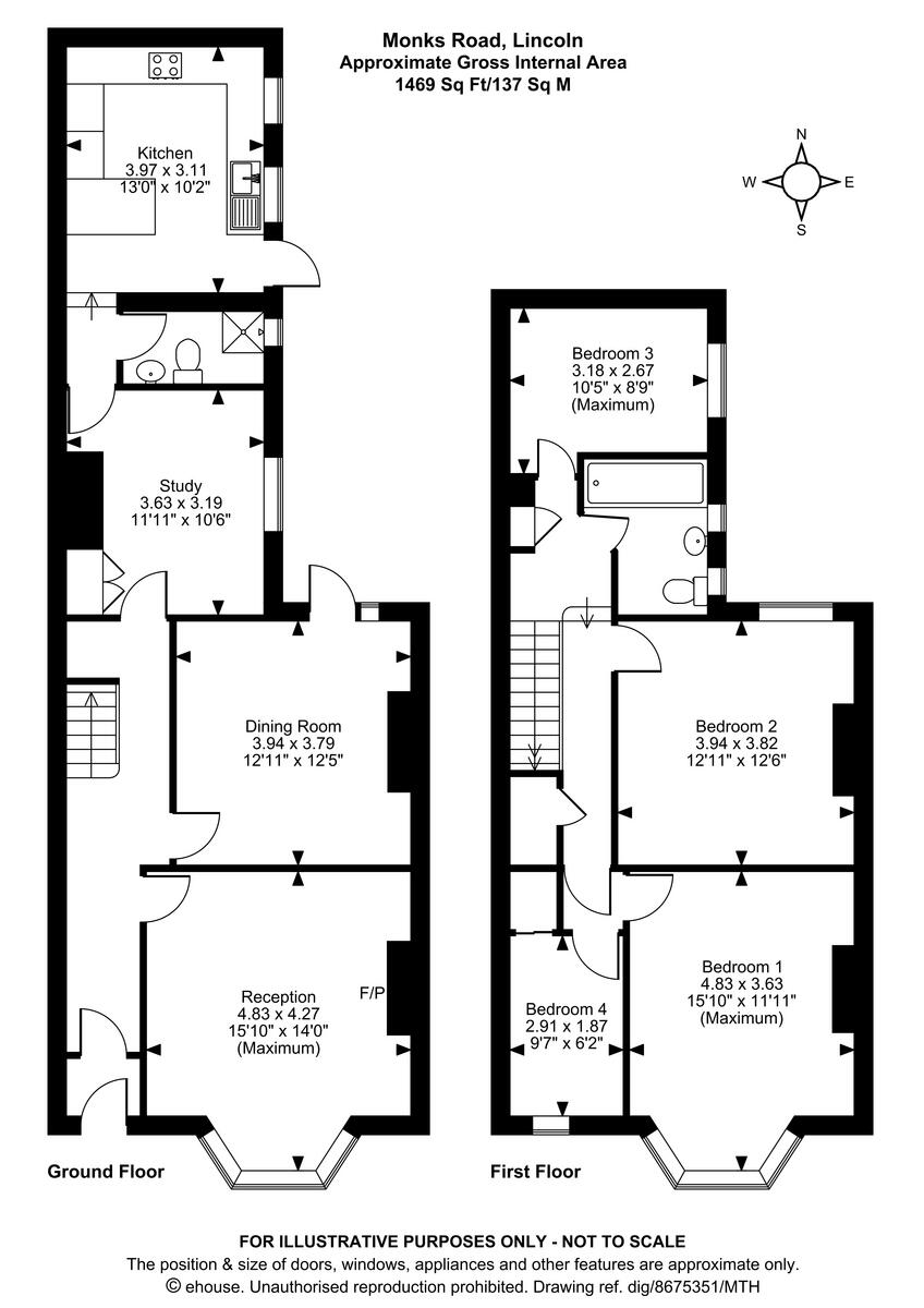 Monks Road, Lincoln floorplan