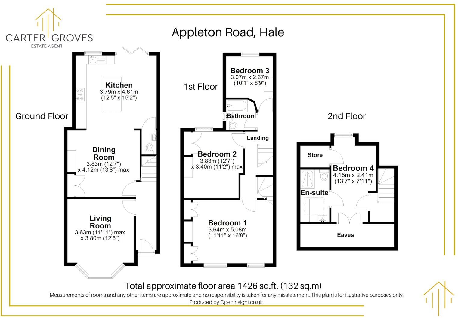 Appleton Road, Hale, Altrincham, Greater Manchester, WA15 floorplan