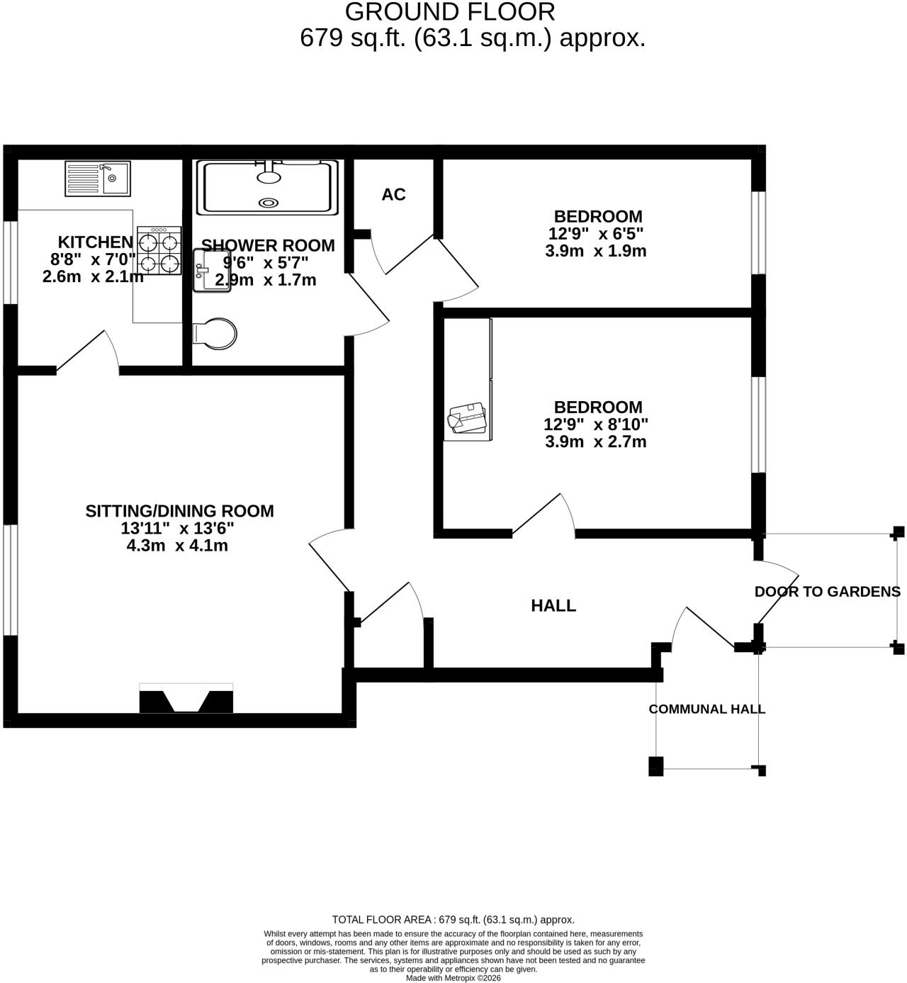 Cottage Mews, 27 Christchurch Road, BH24 floorplan