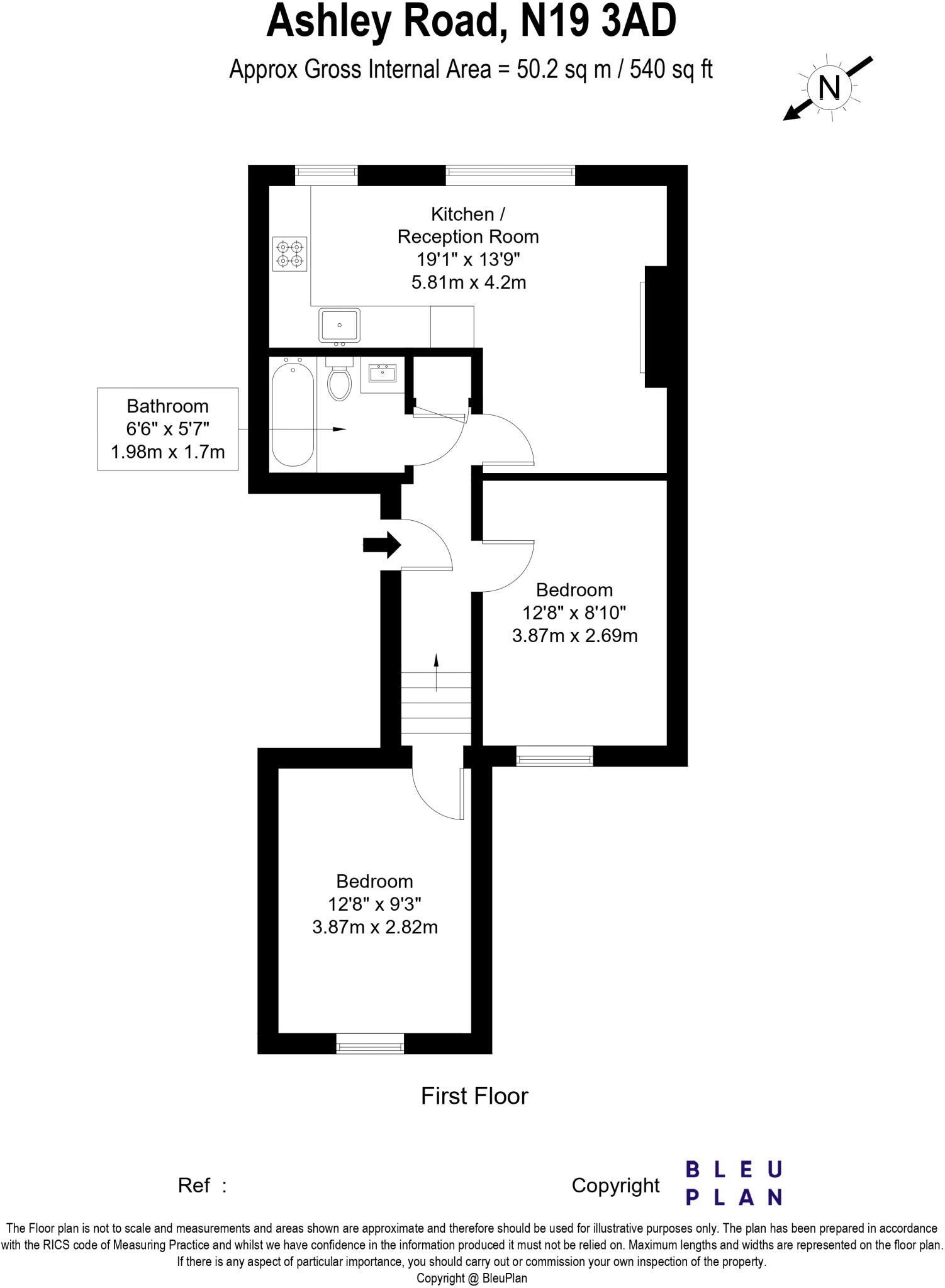 Ashley Road, London, N19 floorplan