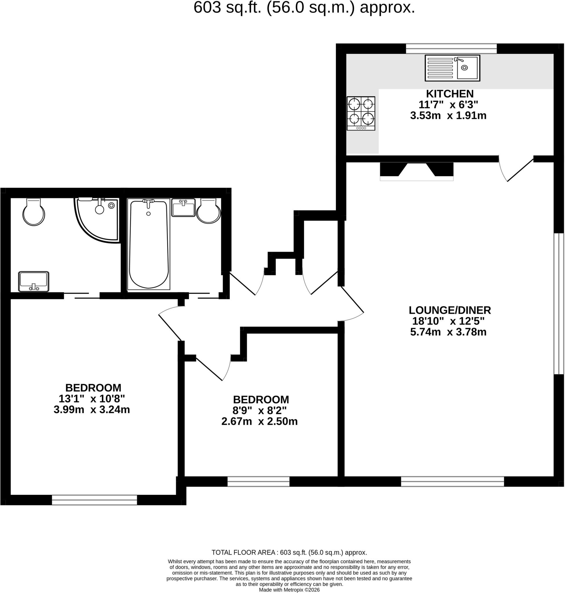 Cranmore Lane, Aldershot, Hampshire, GU11 floorplan