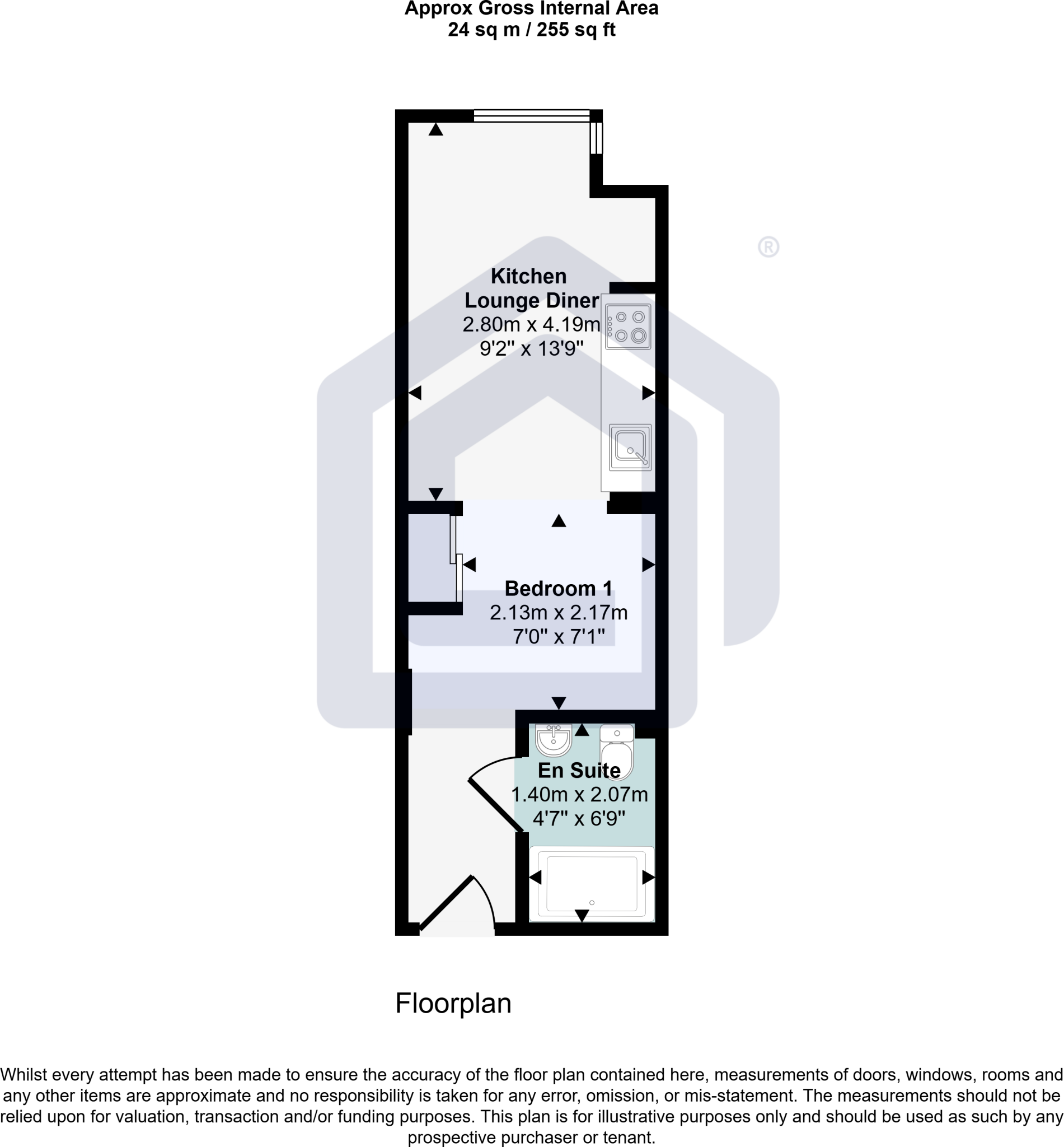 208 Printworks
85 Headford Street, Sheffield, S3 7BF floorplan