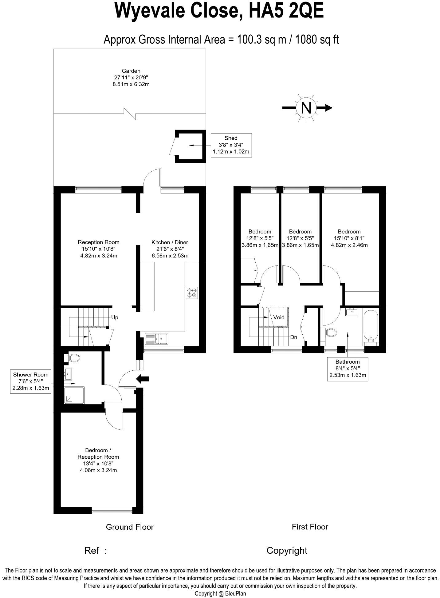 Wyevale Close, Pinner, HA5 2QE floorplan