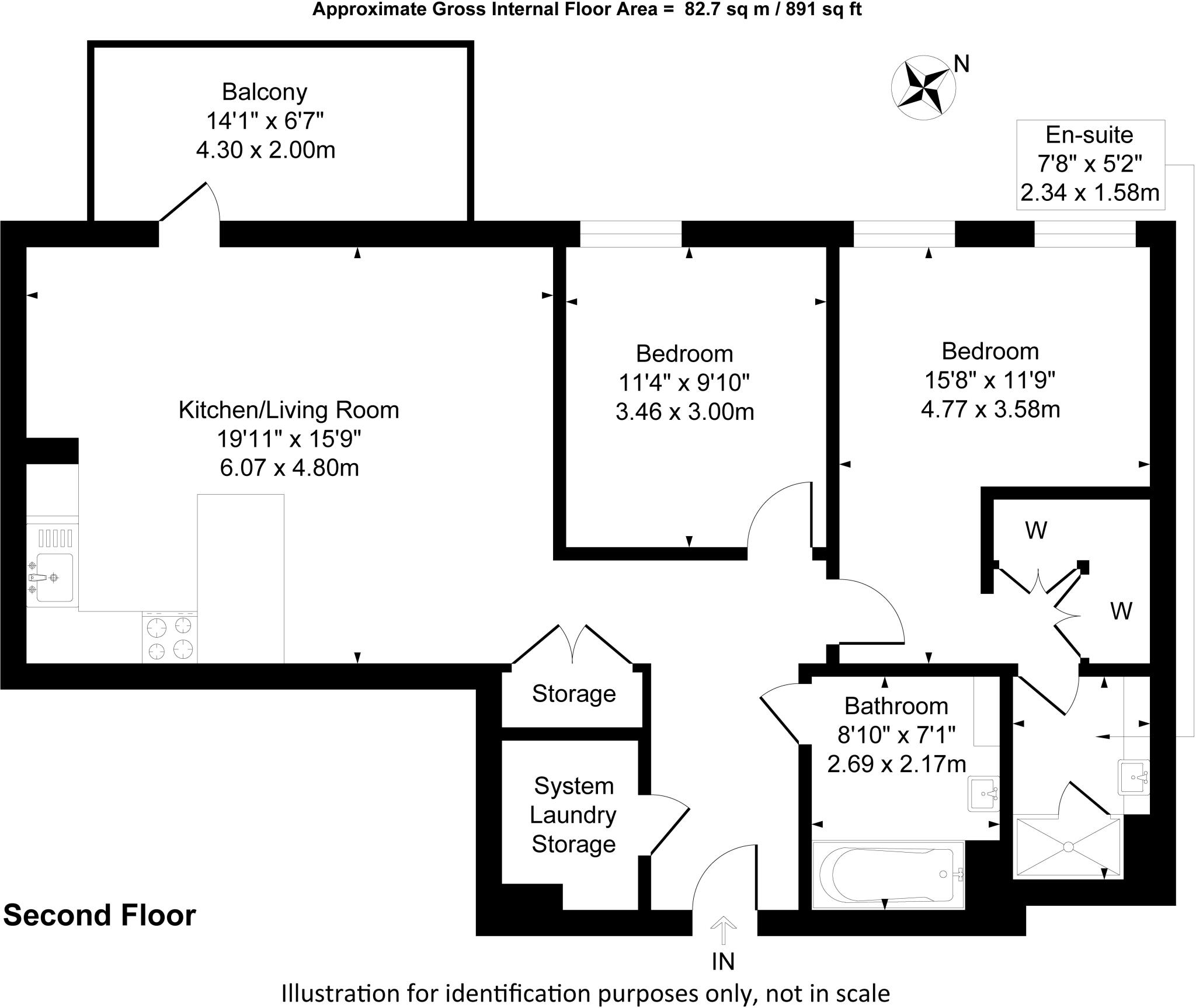 Allium House, Caldon Boulevard, Wembley, Brent floorplan