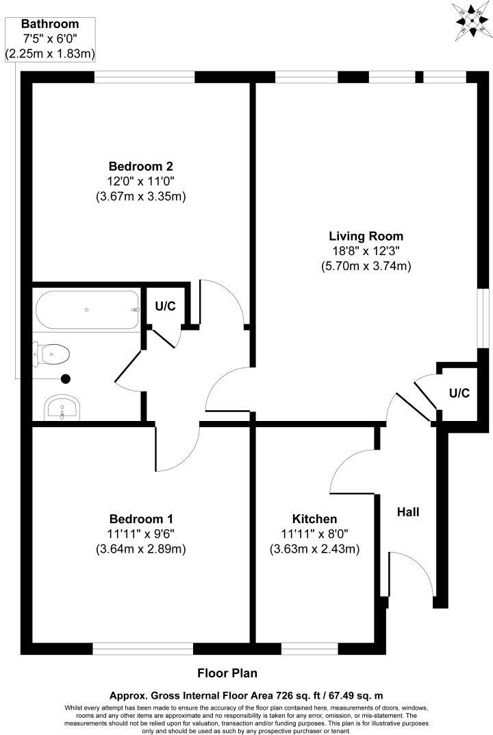 30 Belfry Court, Wakefield, West Yorkshire, WF1 3TY floorplan