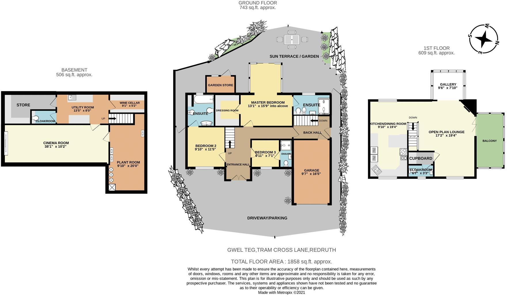 Lanner - Between Truro, Falmouth and Redruth floorplan