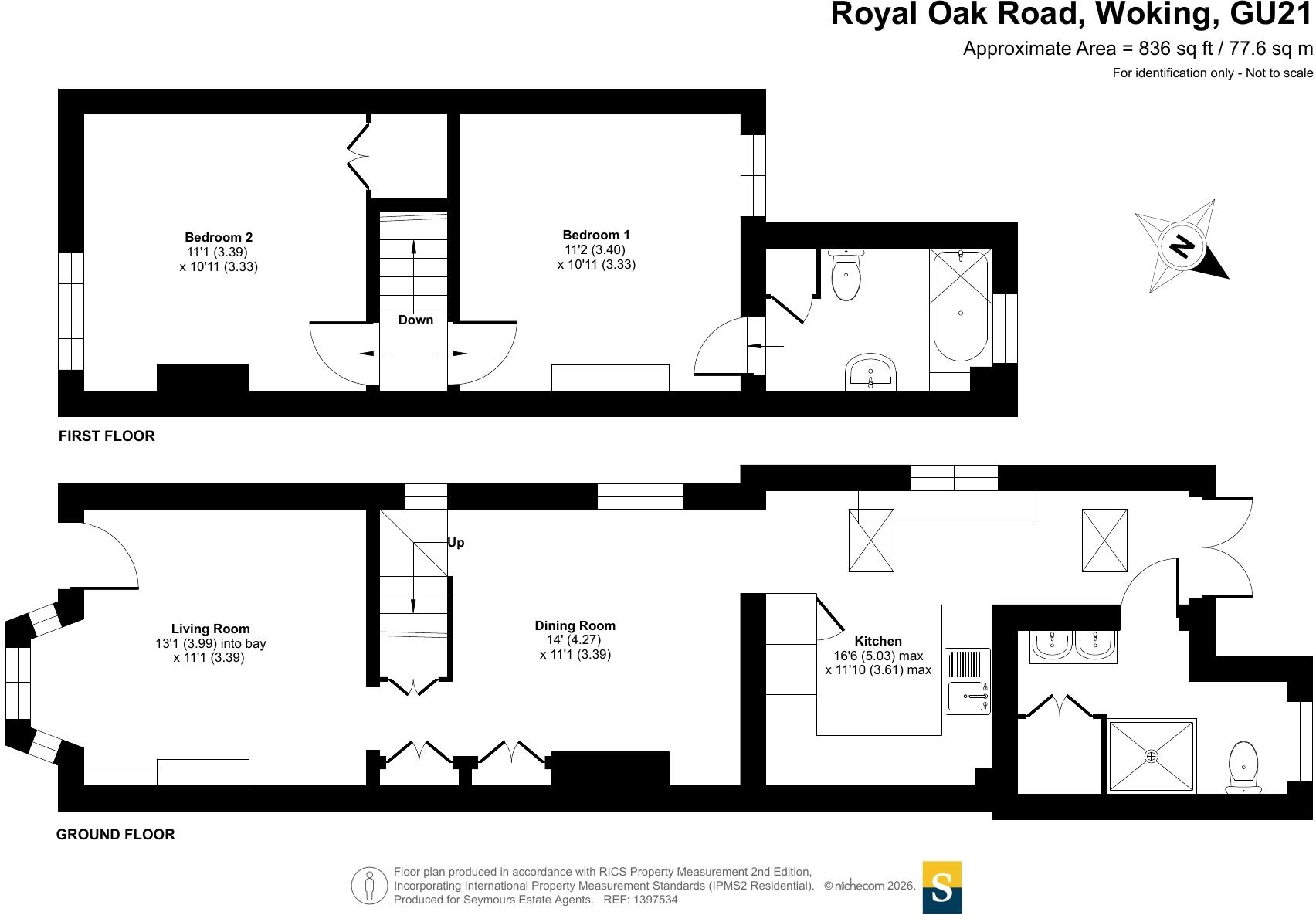 Royal Oak Road, Woking, Surrey, GU21 floorplan