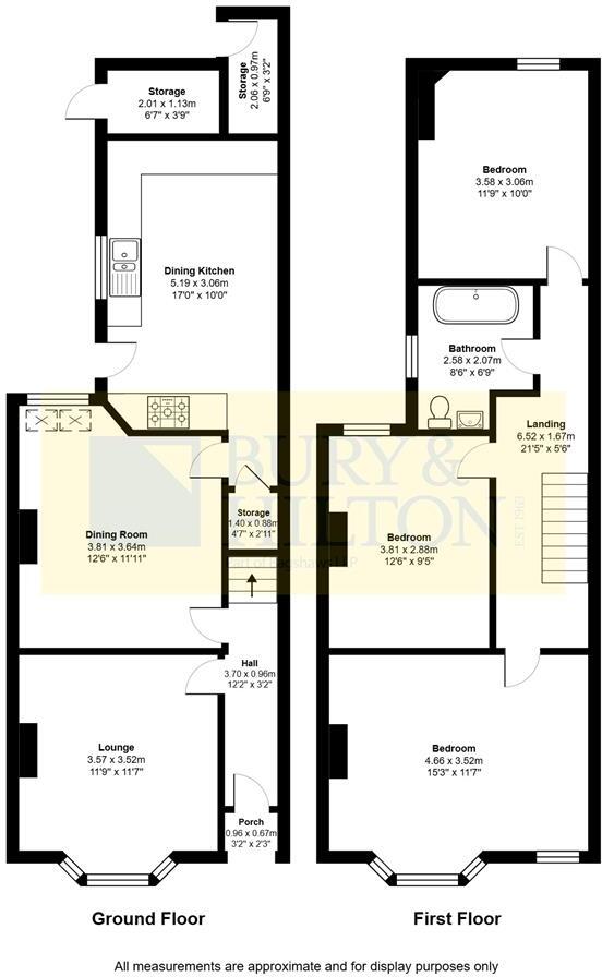 Westwood Road, Leek floorplan