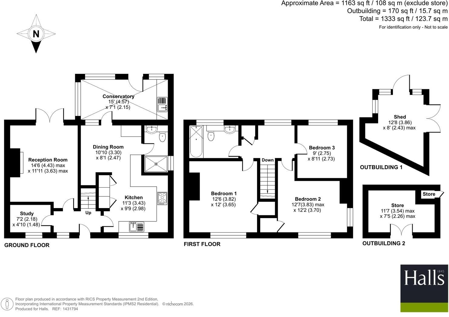 Moors Bank, St. Martins, Oswestry. floorplan