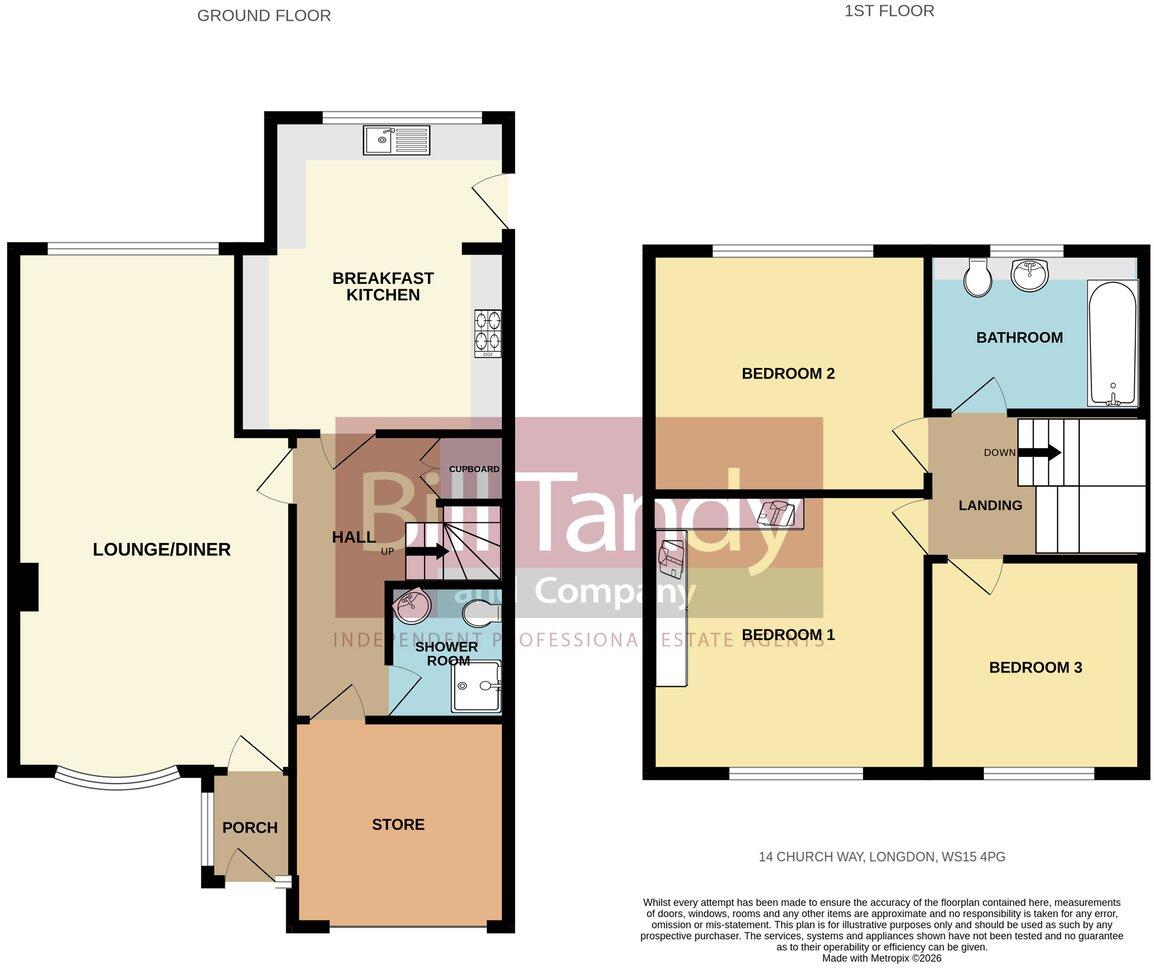 Church Way, Longdon, Rugeley, WS15 floorplan