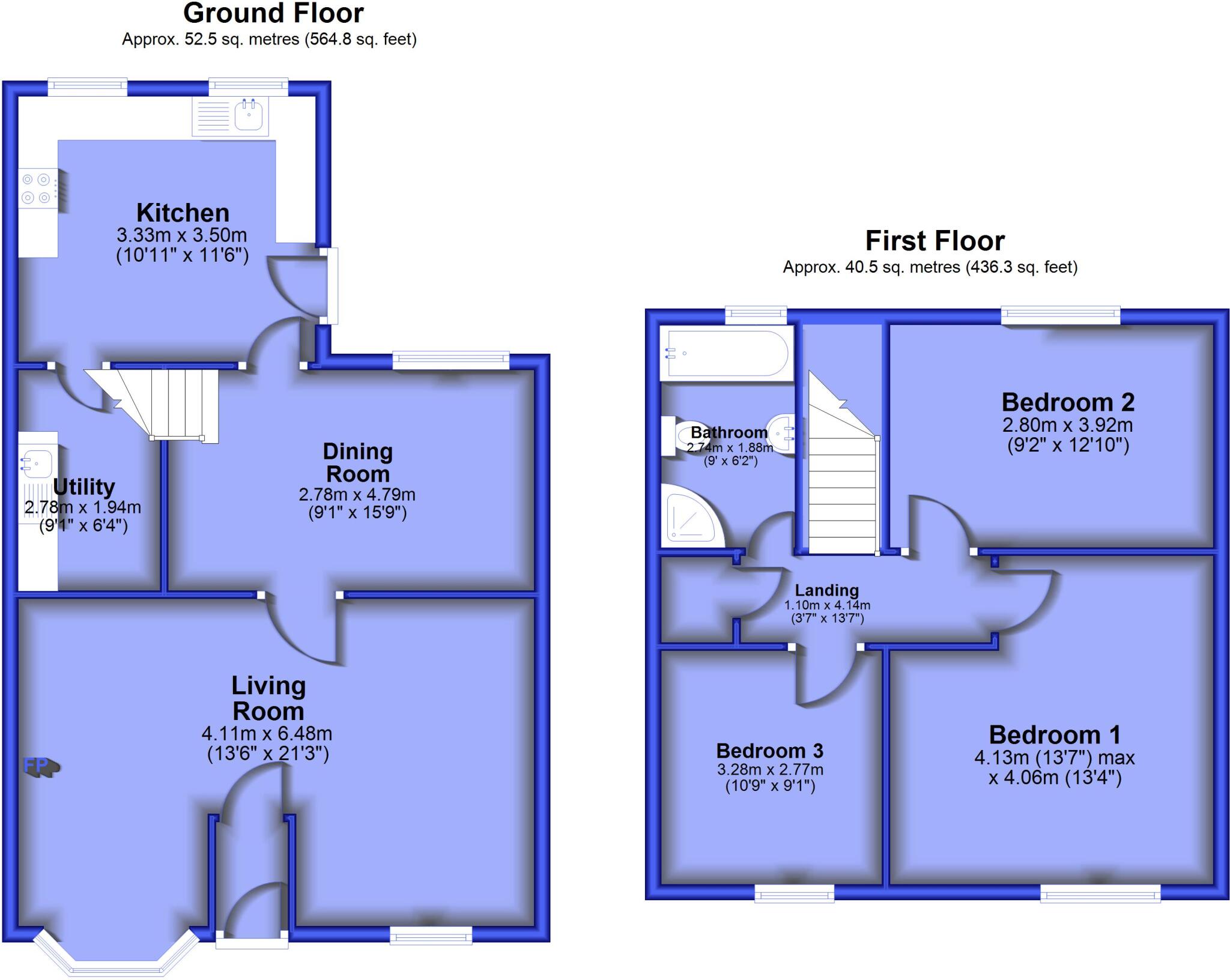 Knowsley Road, Wilpshire, Blackburn, Lancashire, BB1 floorplan