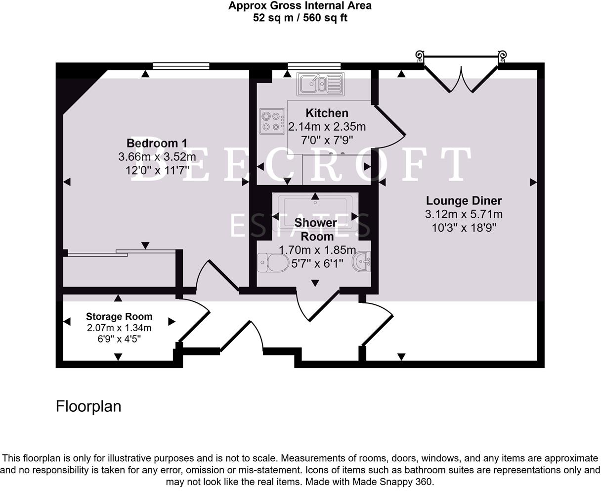 Berneslai Close, Barnsley floorplan