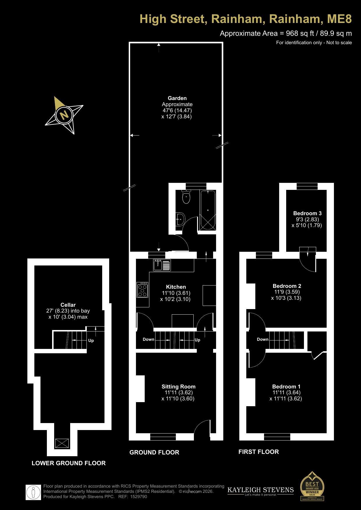 Characterful living on High Street, Rainham floorplan