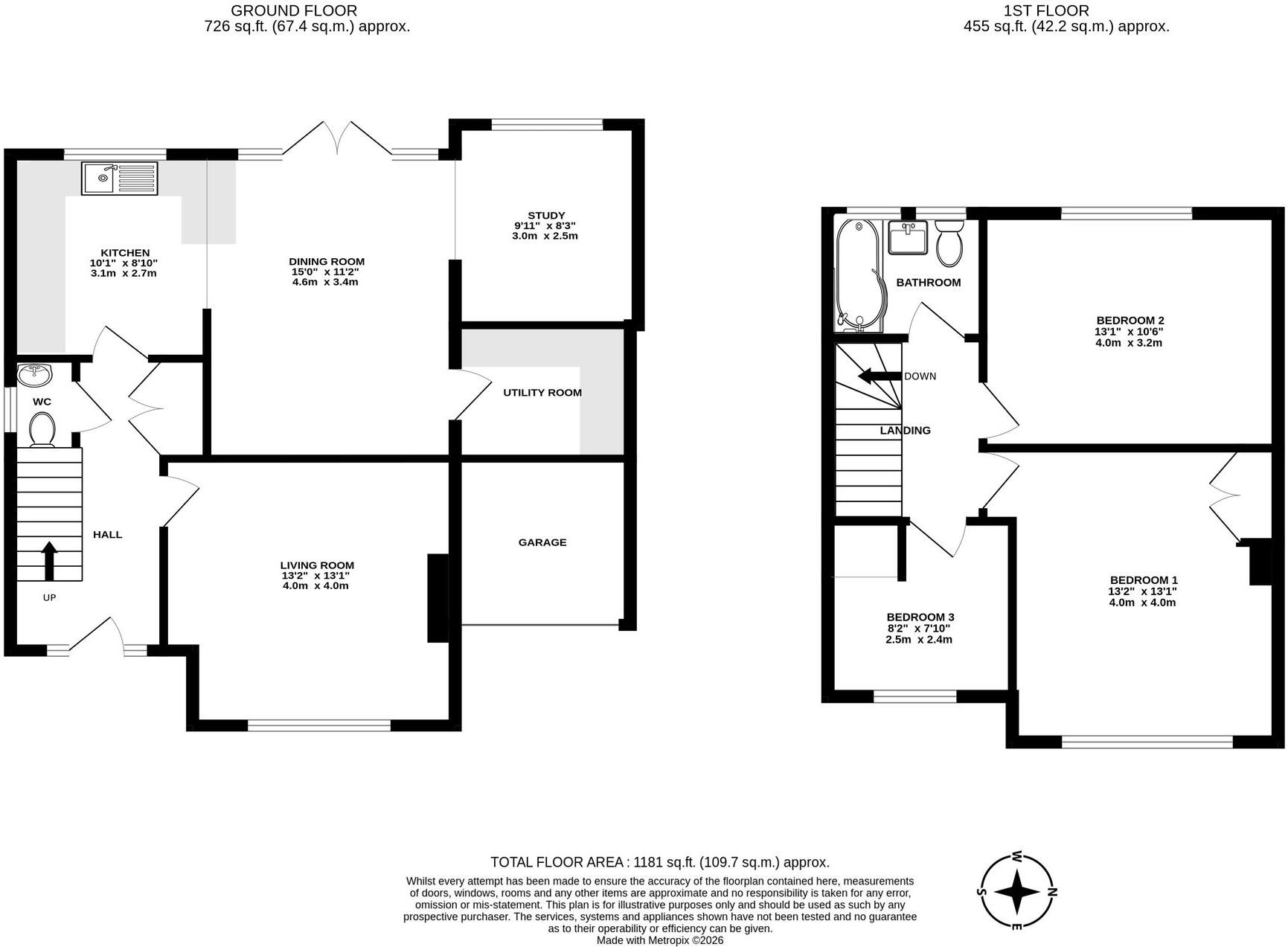 Saxon Way, Saffron Walden, CB11 floorplan