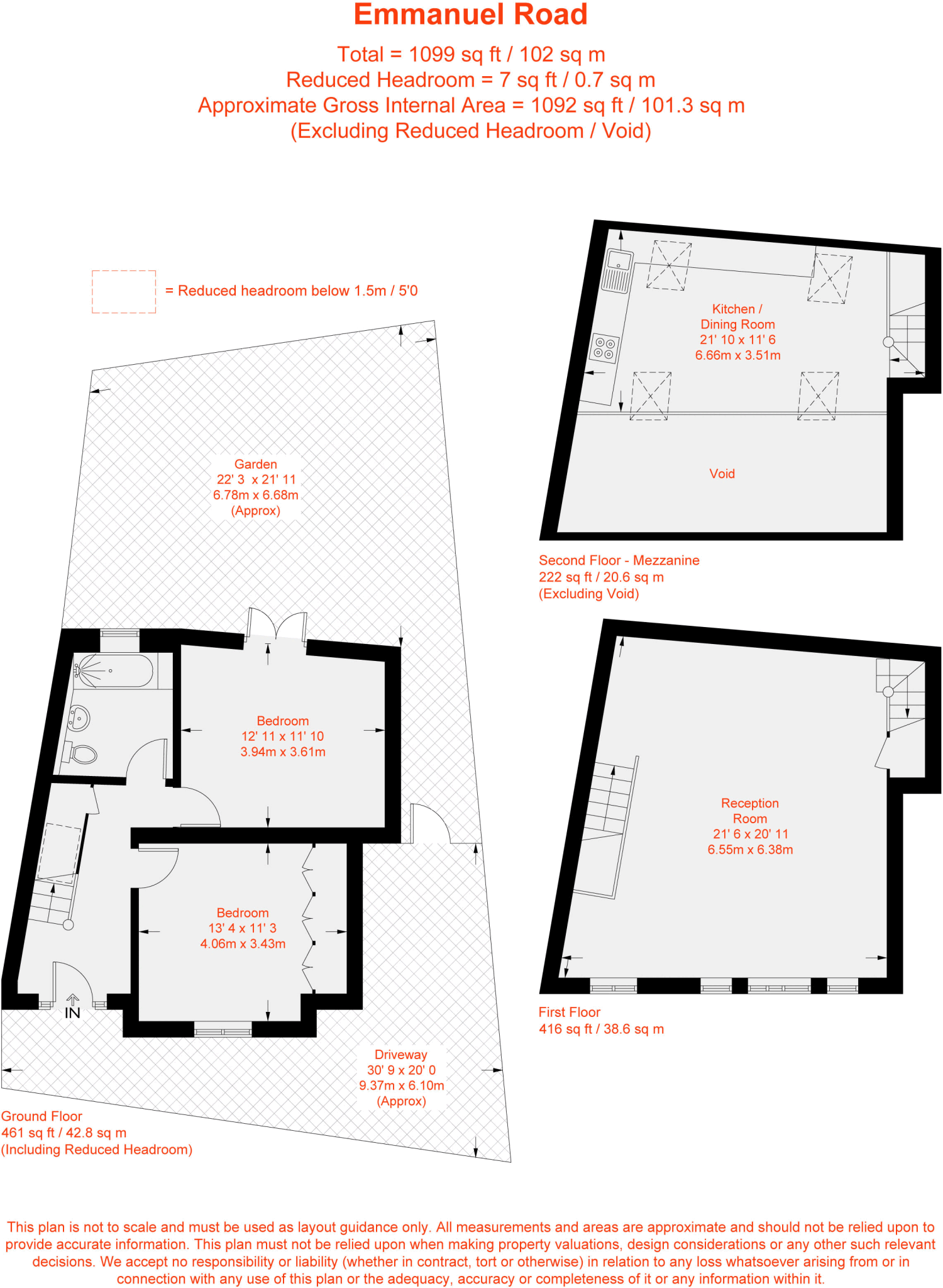 Emmanuel Road, London, SW12 floorplan