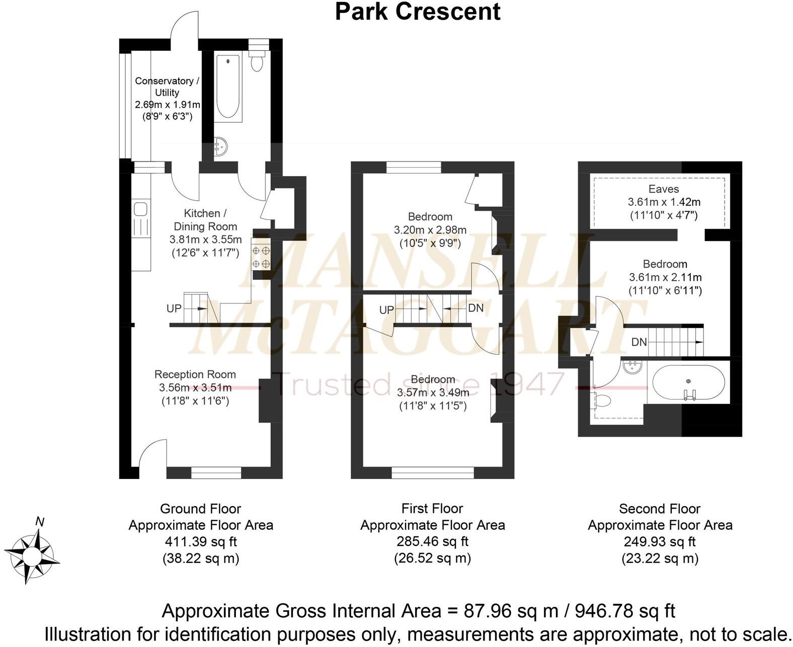 Park Crescent, Crowborough, TN6 floorplan