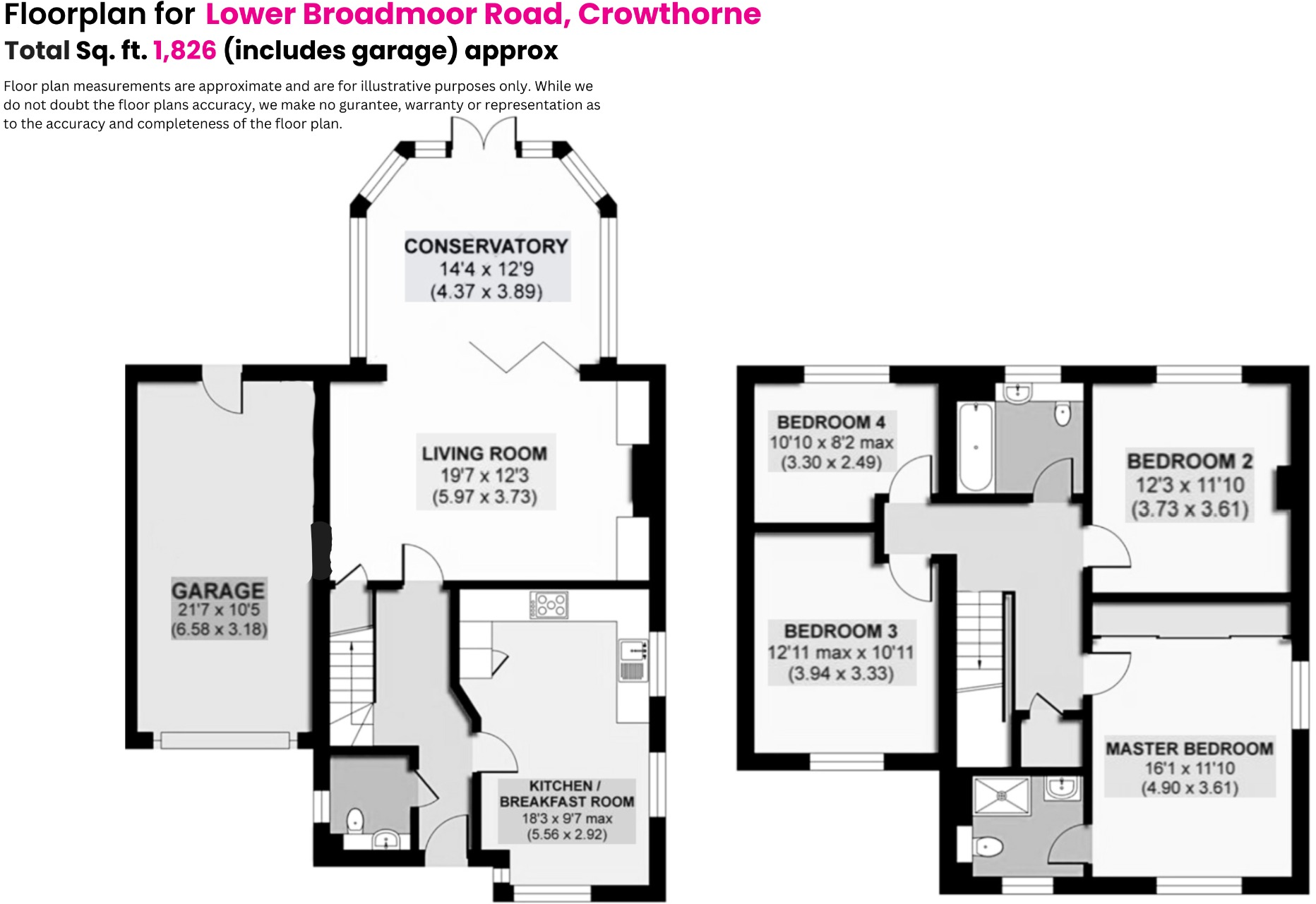 Lower Broadmoor Road, Crowthorne, Berkshire, RG45 floorplan