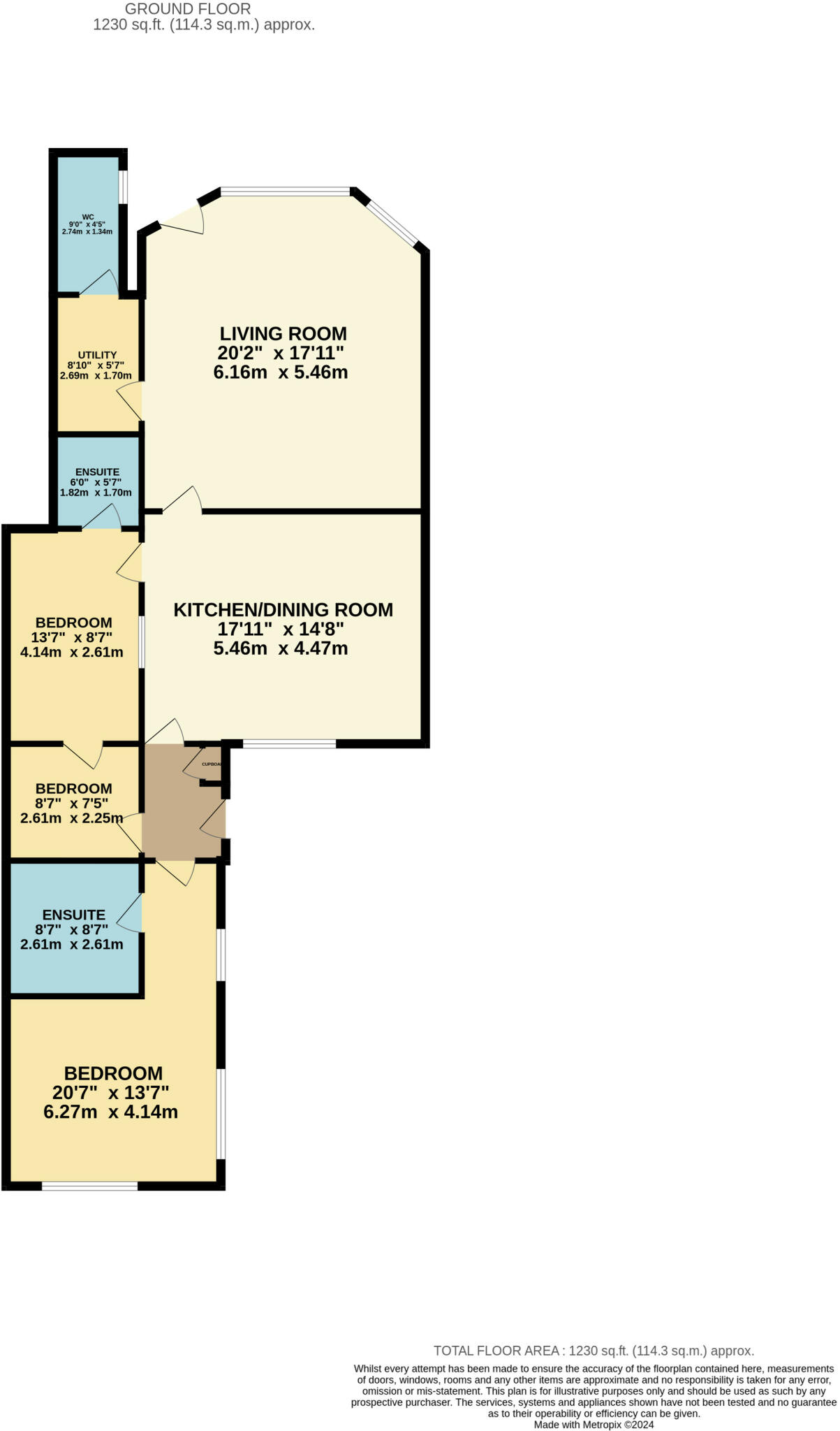 South Marine Drive, Bridlington, East Yorkshire, YO15 floorplan