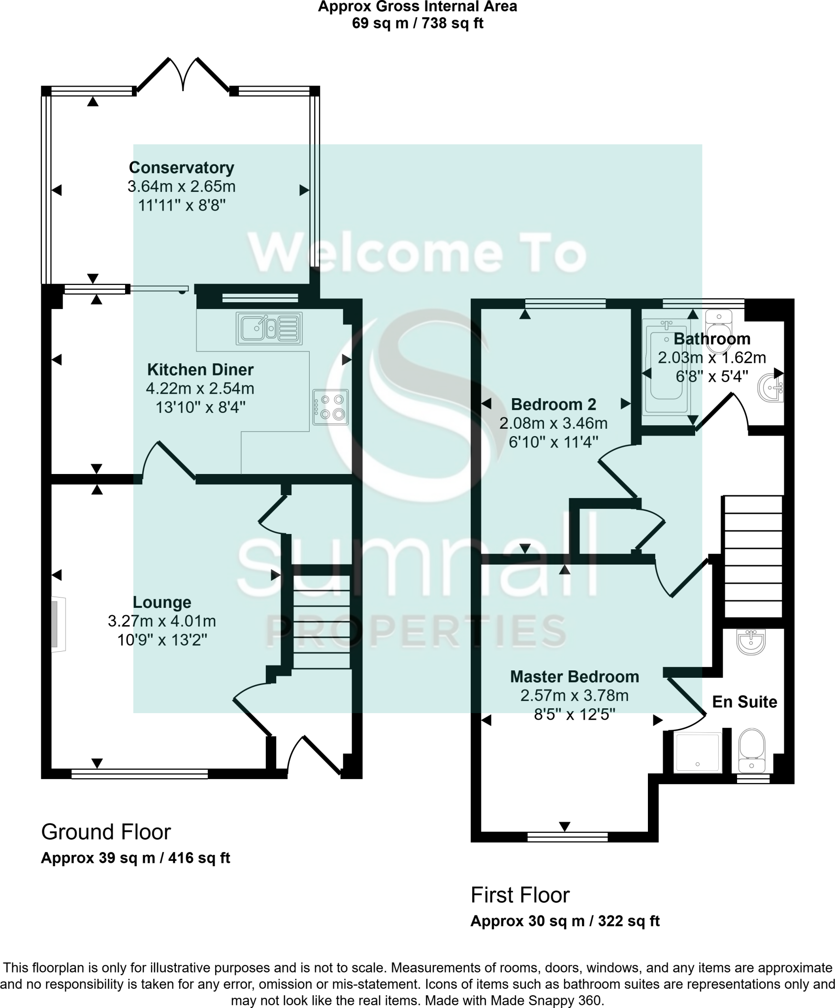 Manor Rise, Lichfield, Staffordshire floorplan