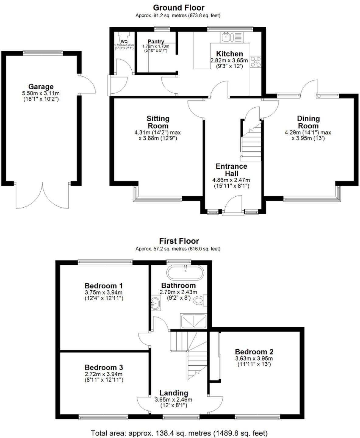 A beautiful home on a great plot on Ordsall Park Close! floorplan