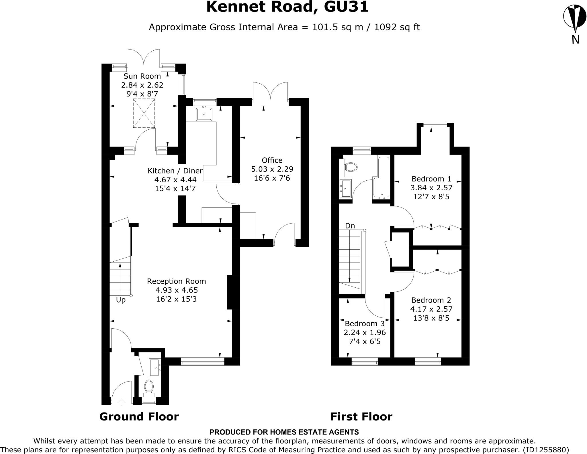 Kennet Road, Petersfield, Hampshire floorplan