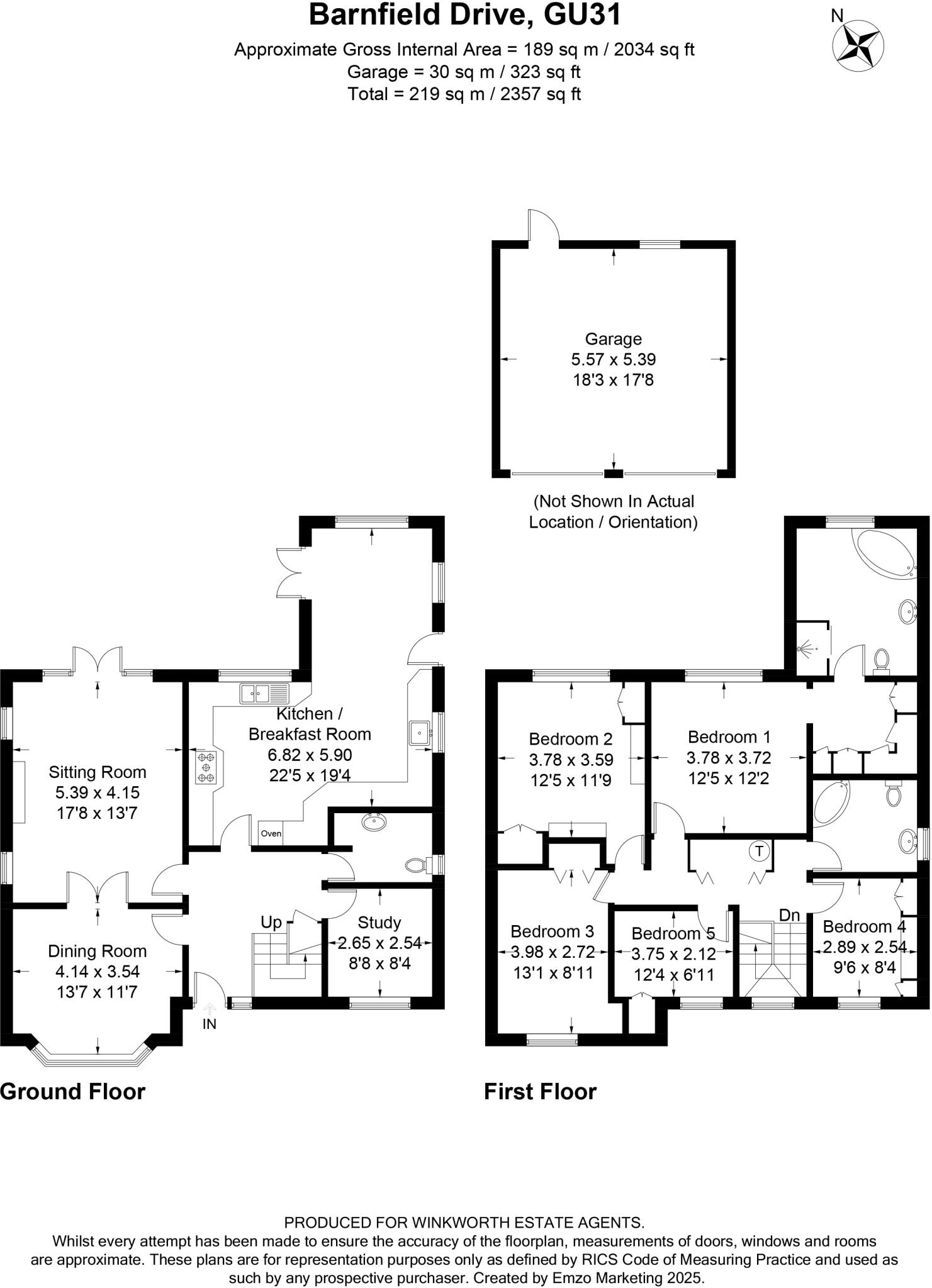Barnfield Road, Petersfield, Hampshire, GU31 floorplan