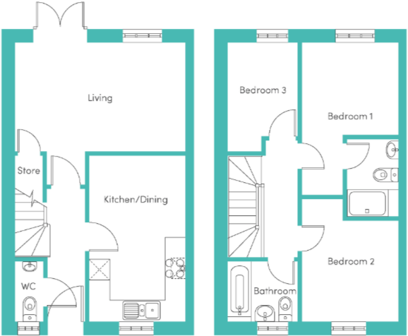 Wagon Close, Wellingborough, NN8 floorplan