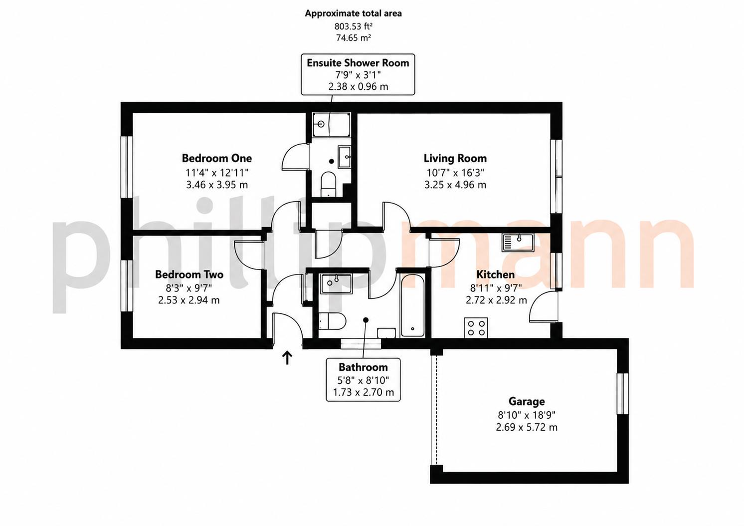 The Sparrows, Peacehaven floorplan