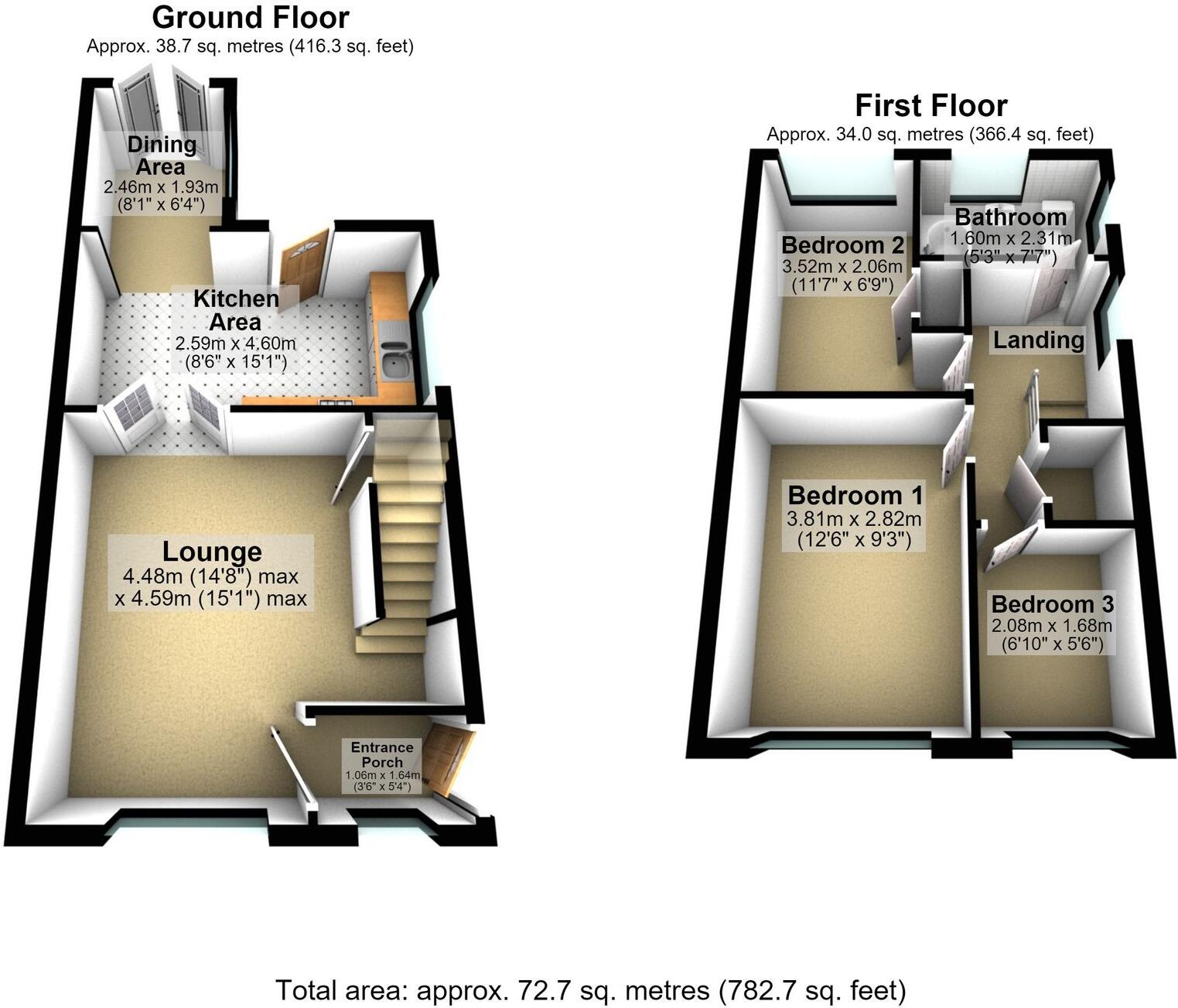 Torrington Crescent, Wellingborough, NN8 floorplan