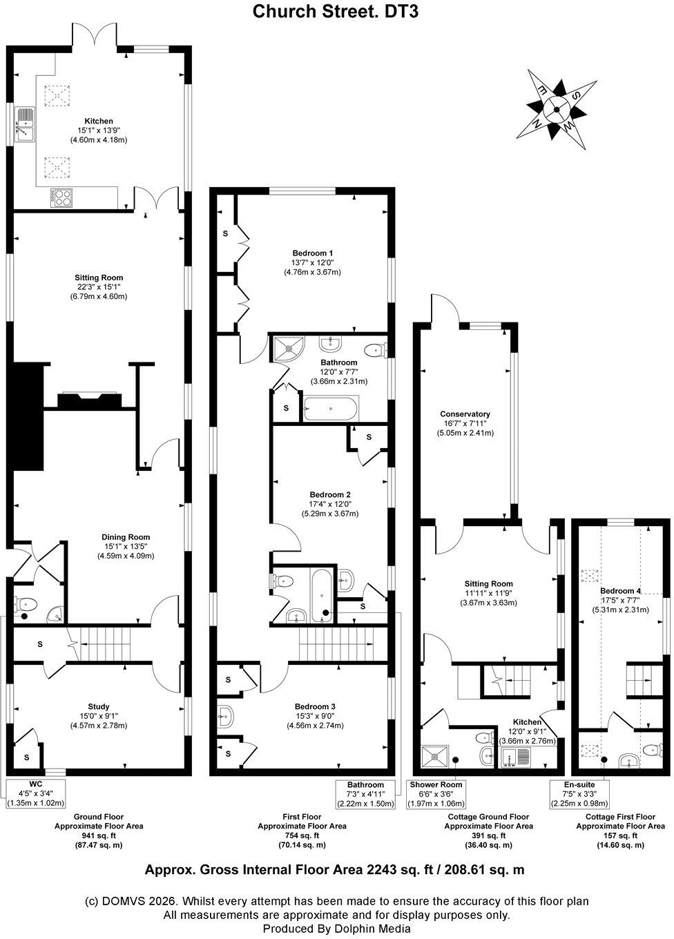 Upwey, Weymouth, Dorset floorplan
