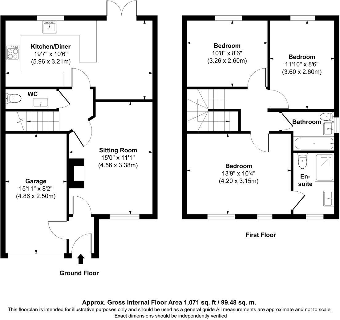 Dumbrell Drive ,Paddock Wood ,Kent,TN12 6FH floorplan