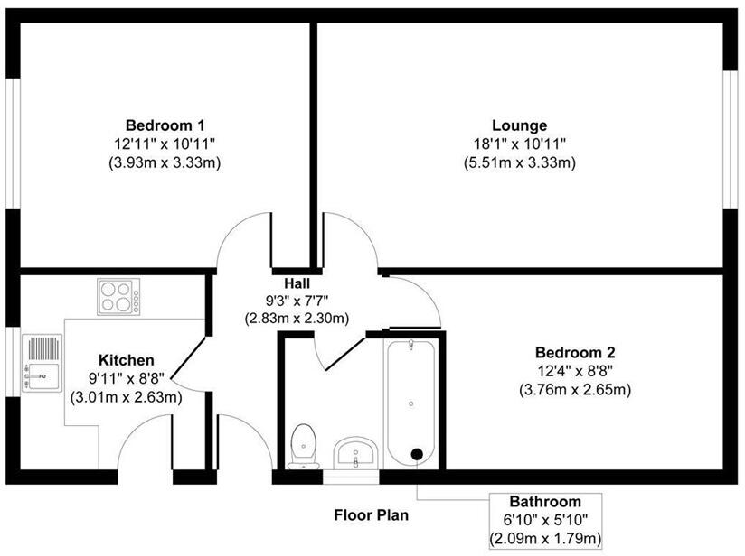 Willow Walk, Eastbourne, East Sussex, BN22 floorplan