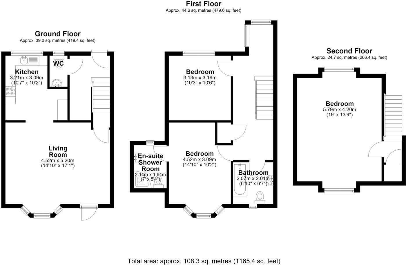 Oaks Court, Thorpeness floorplan
