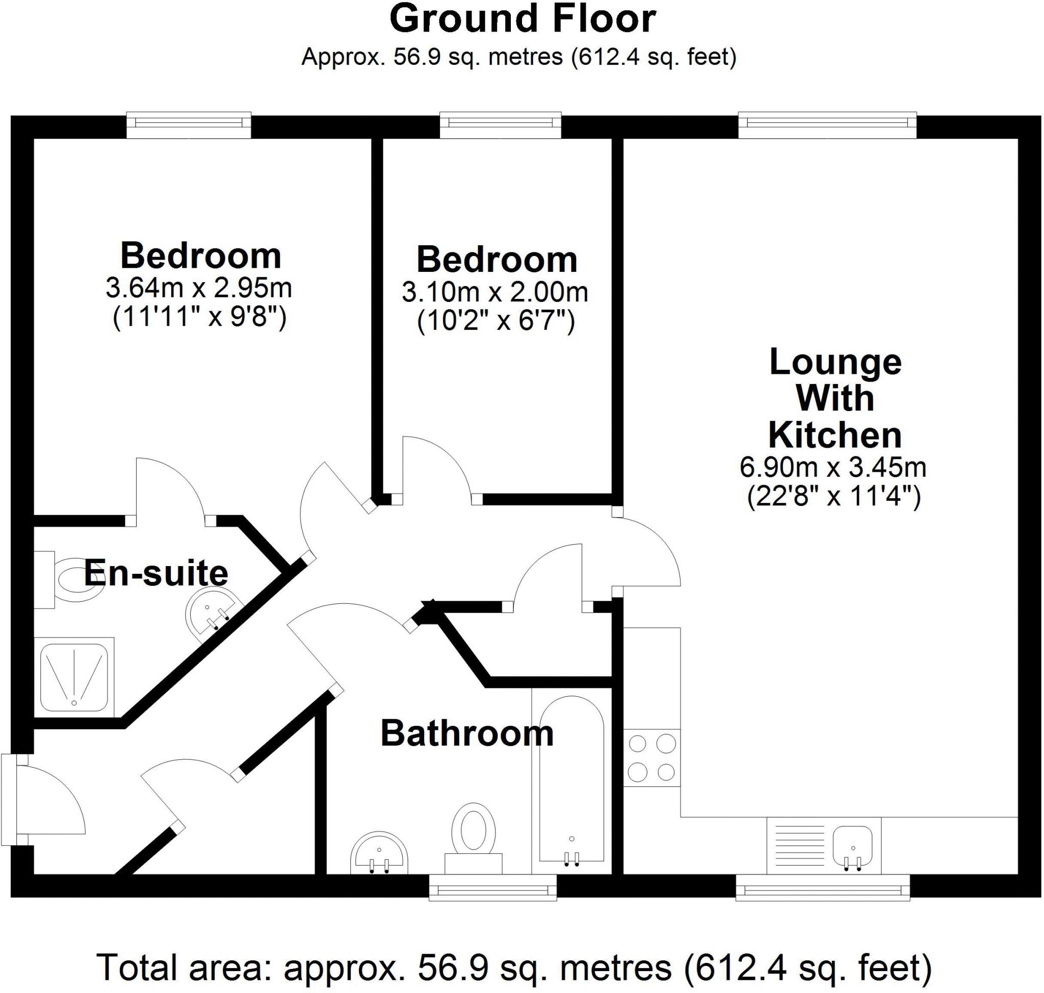 21 Tanyard Place, Shifnal, TF11 8DB floorplan