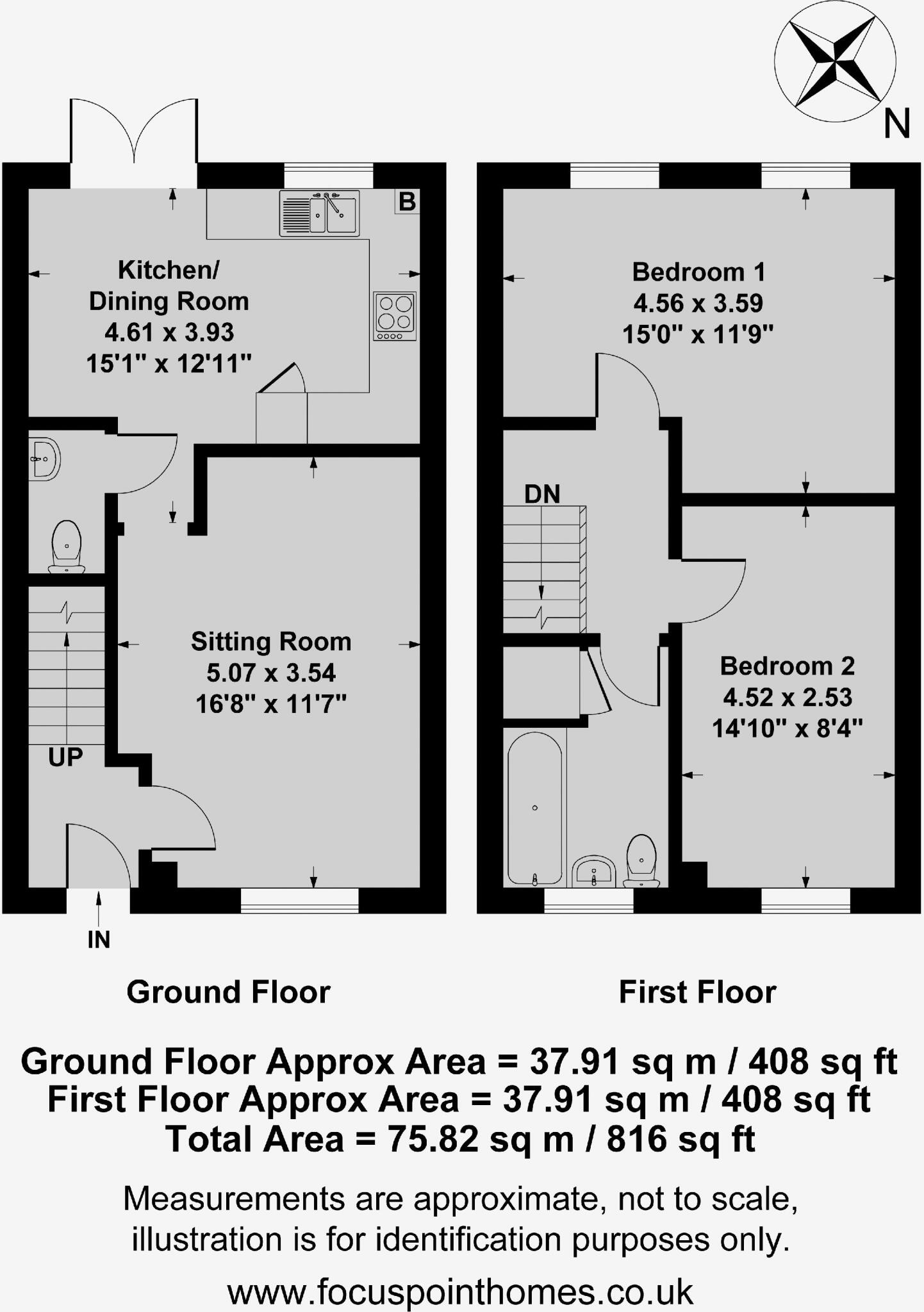 40, Parsons Piece, Banbury floorplan