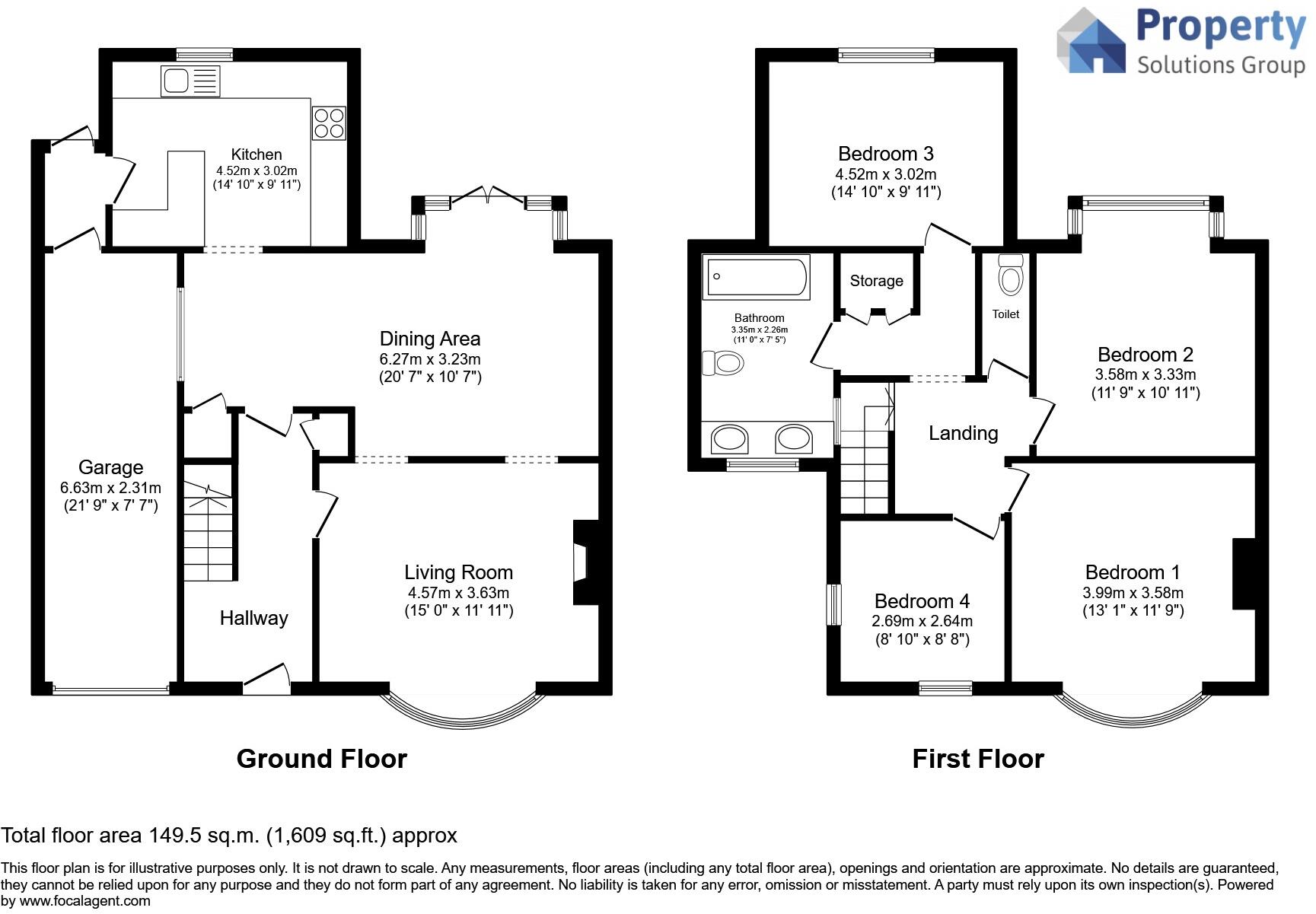 Putnoe Lane, Bedford, Bedfordshire, MK41 floorplan