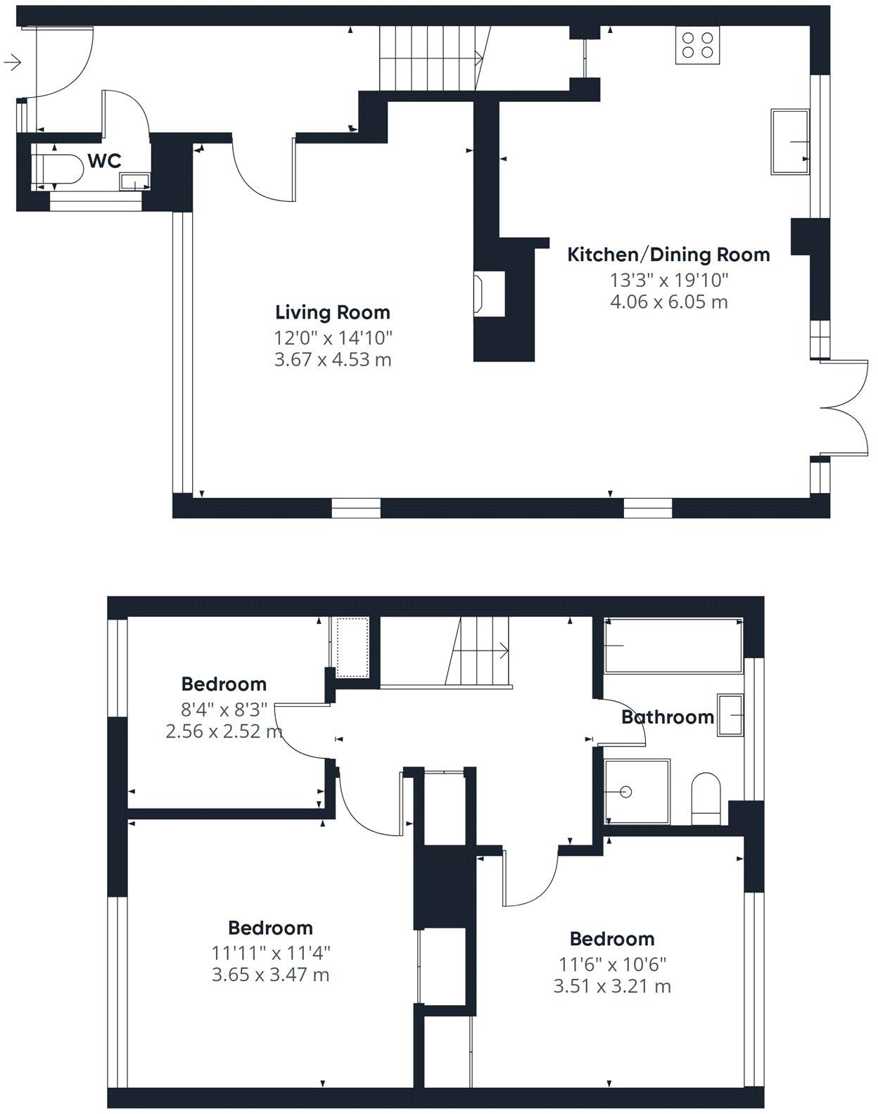 St. Georges Close, Highcliffe, Dorset, BH23 floorplan
