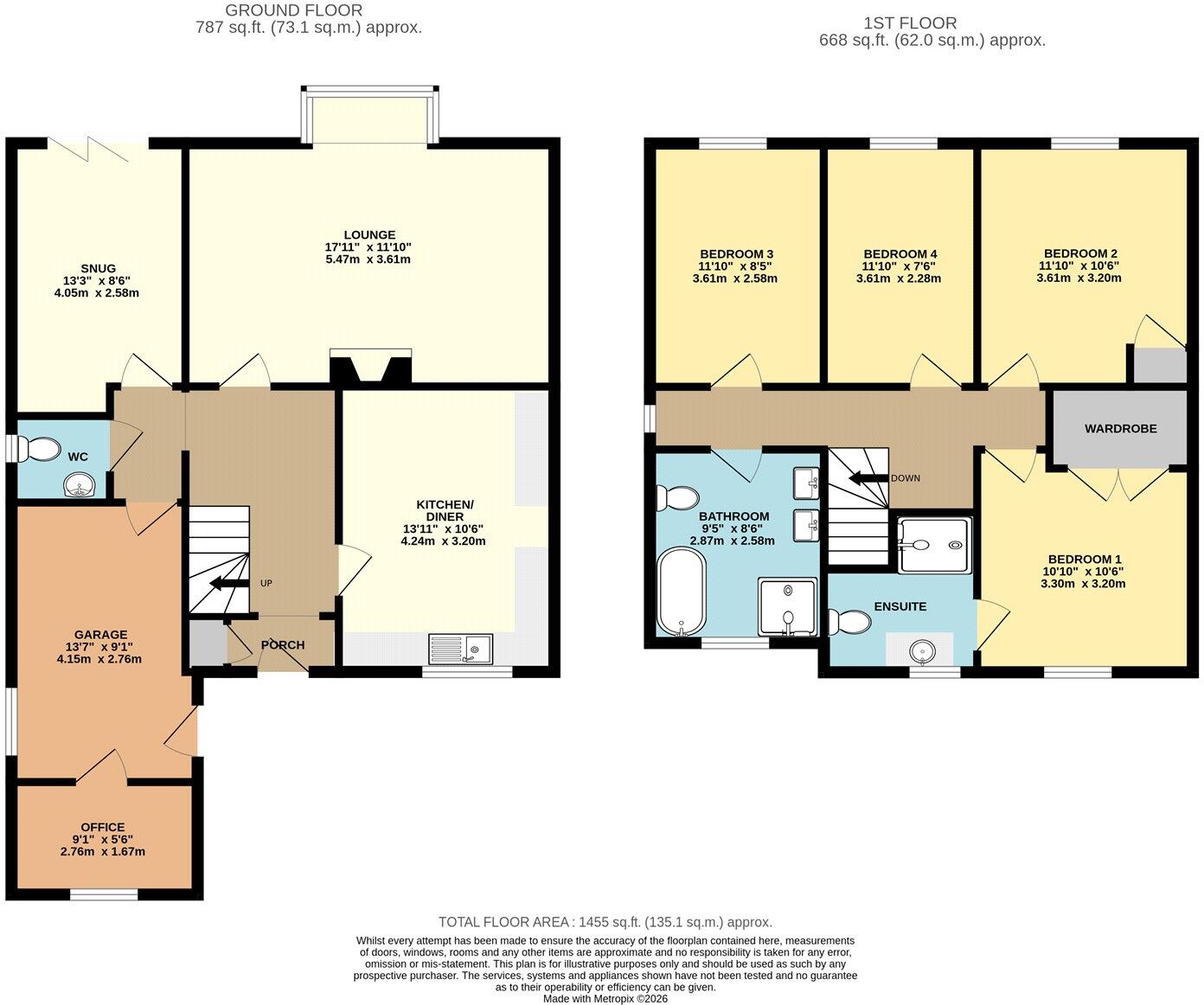 Walk Lane, Humberston, Grimsby, NE Lincs, DN36 floorplan