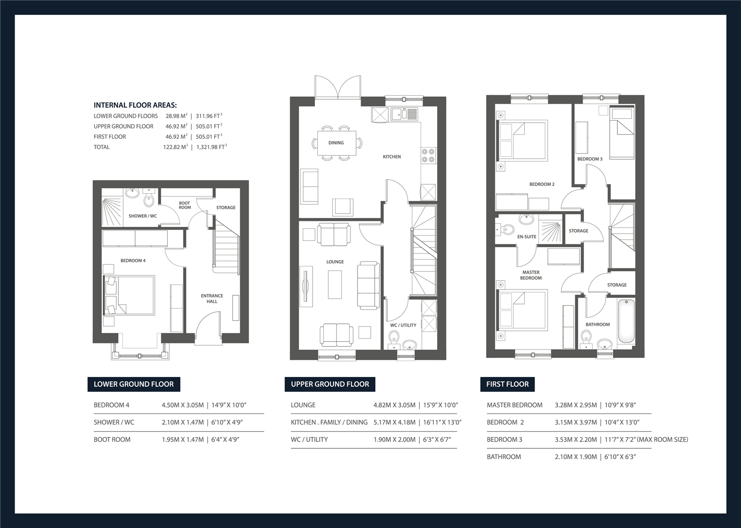 The Woodmere, Uplands, Woolley Bridge, Hadfield, Glossop floorplan