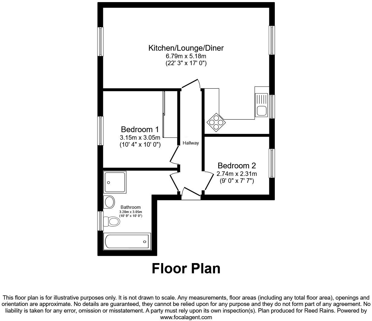 Kings Road, Audenshaw, Manchester, Greater Manchester, M34 floorplan