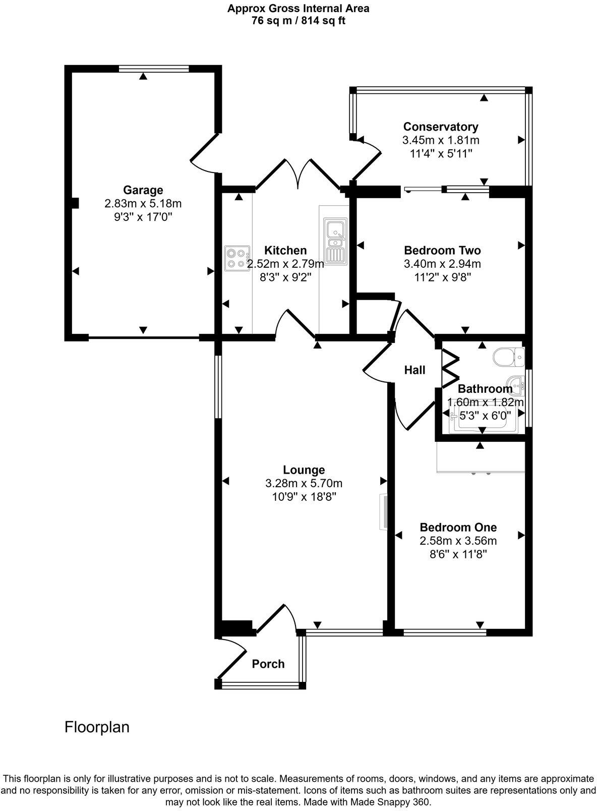 Bron Llyn, Llanddulas, Abergele, LL22 8JL floorplan